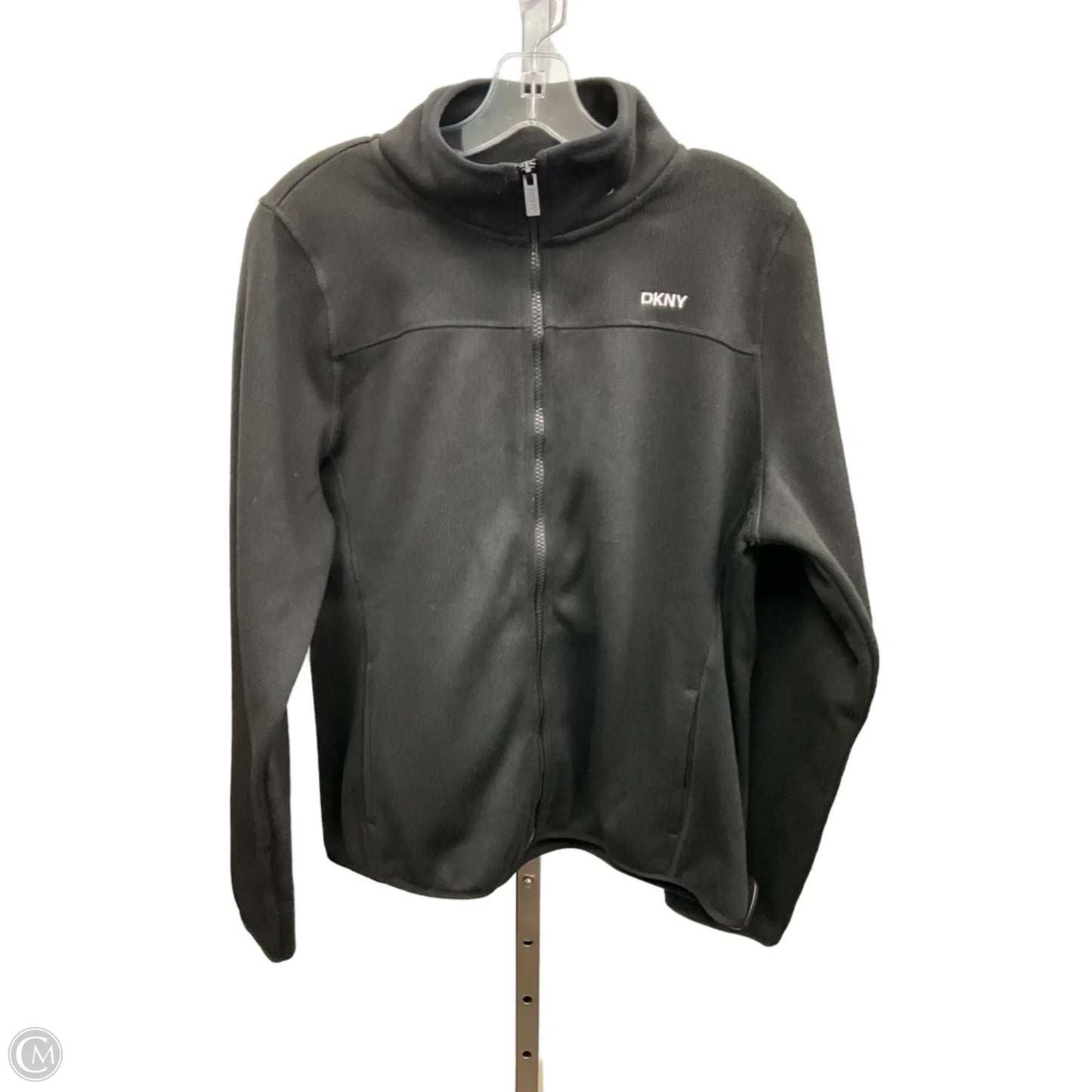 Jacket Fleece By Dkny In Black, Size: Xl