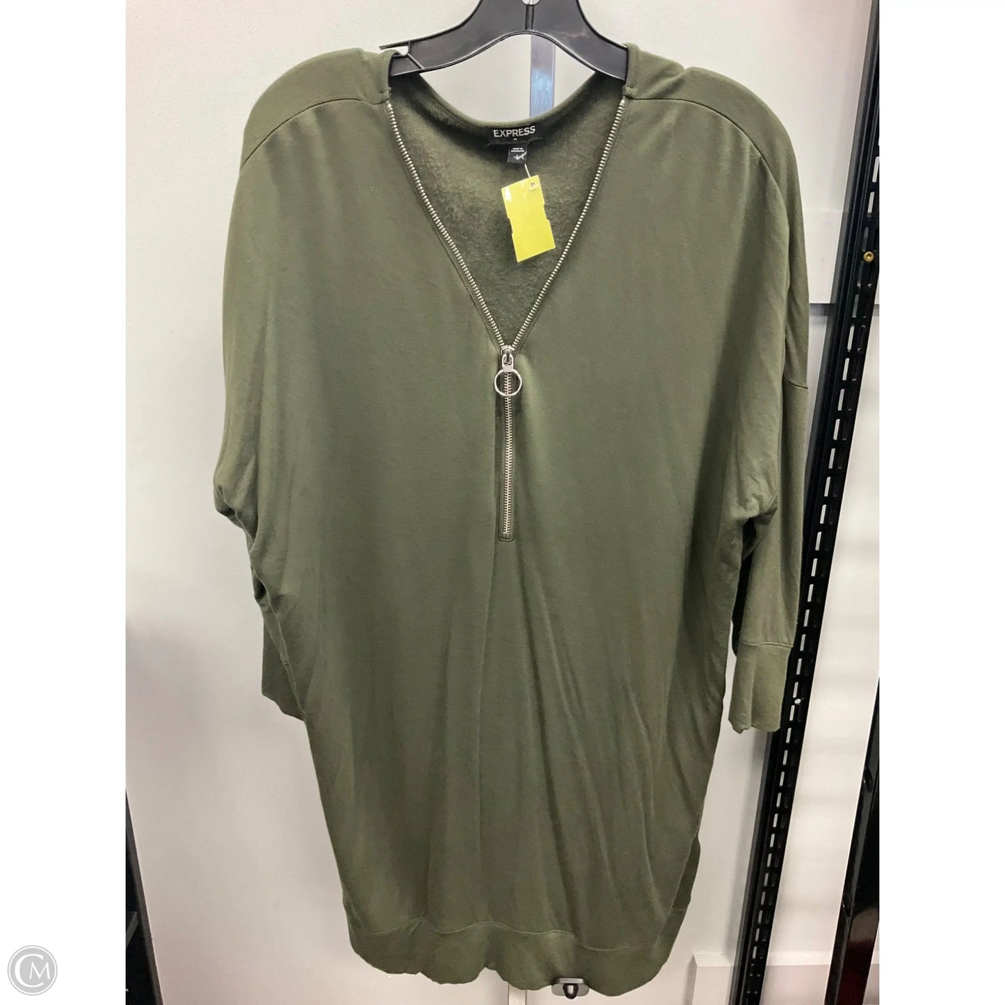Dress Casual Short By Express In Green, Size: L
