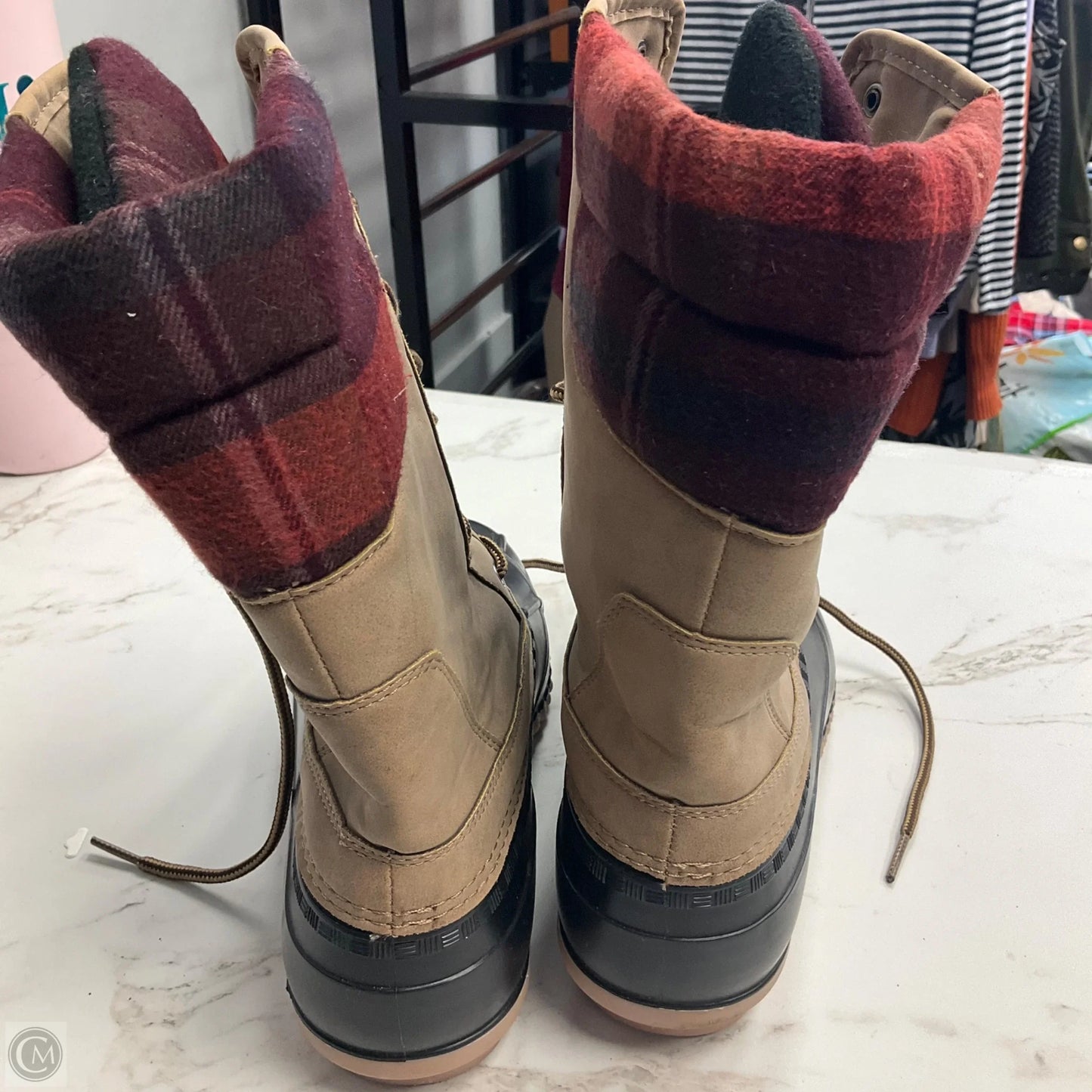 Boots Snow By Maurices In Brown & Tan, Size: 9
