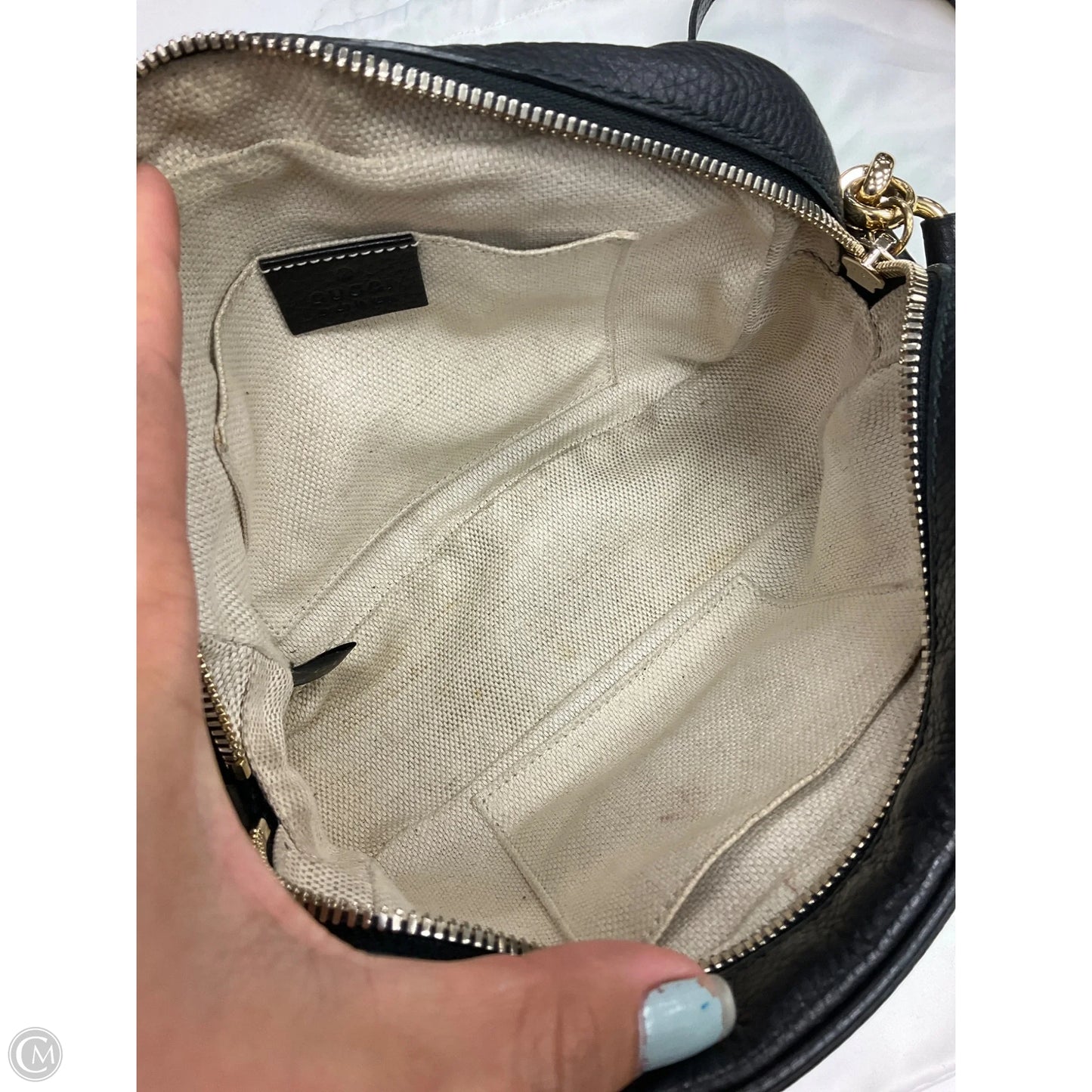 Crossbody Luxury Designer By Gucci, Size: Large
