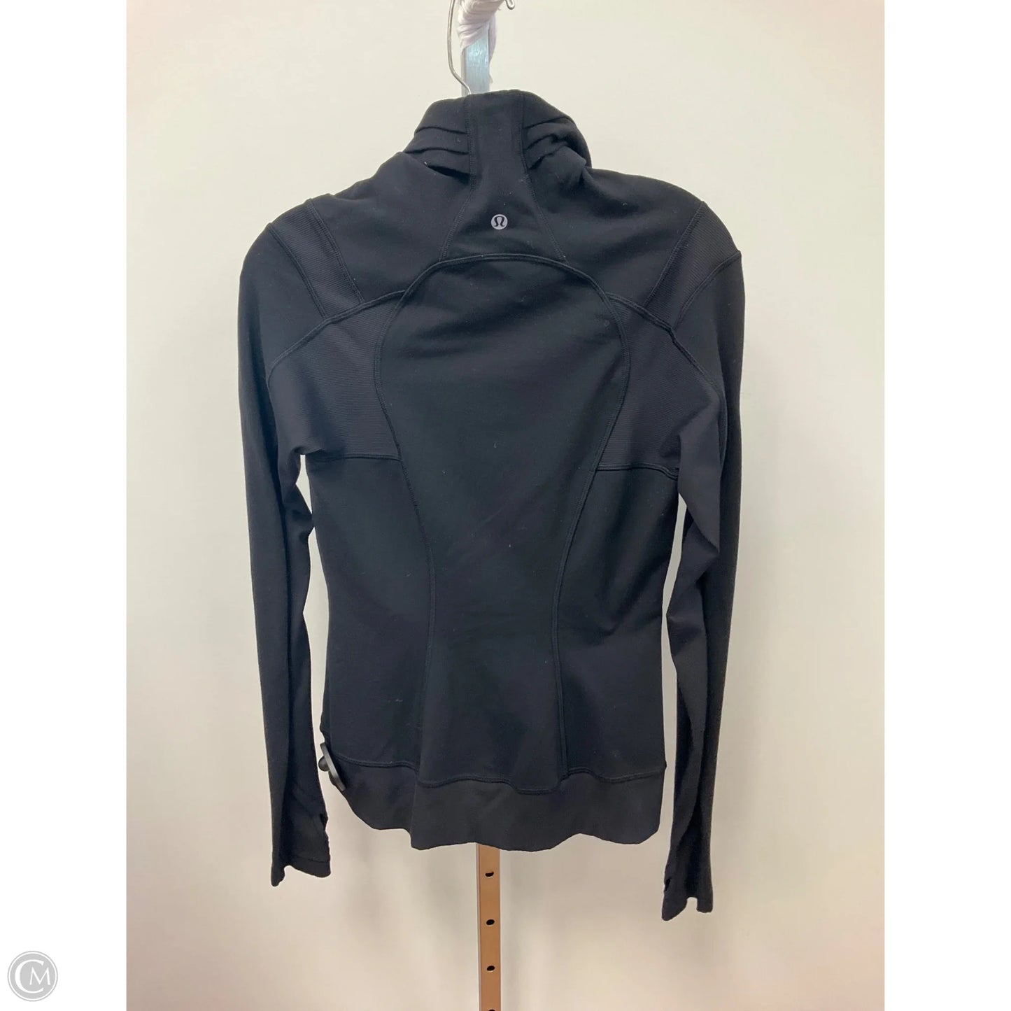 Athletic Jacket By Lululemon In Black, Size: 6