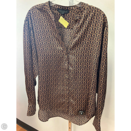 Top Long Sleeve By Sanctuary In Geometric Pattern, Size: M