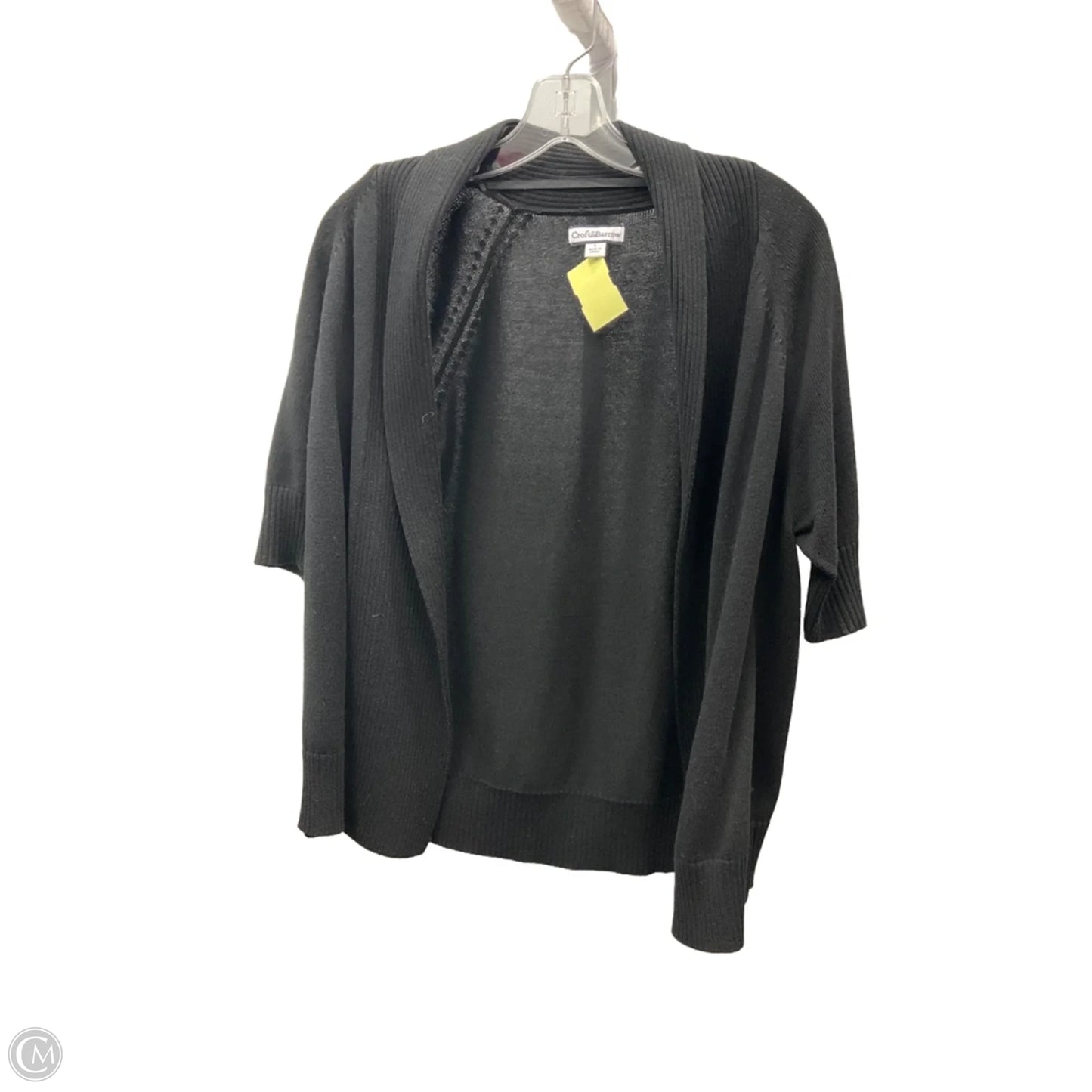 Sweater Cardigan By Croft And Barrow In Black, Size: L