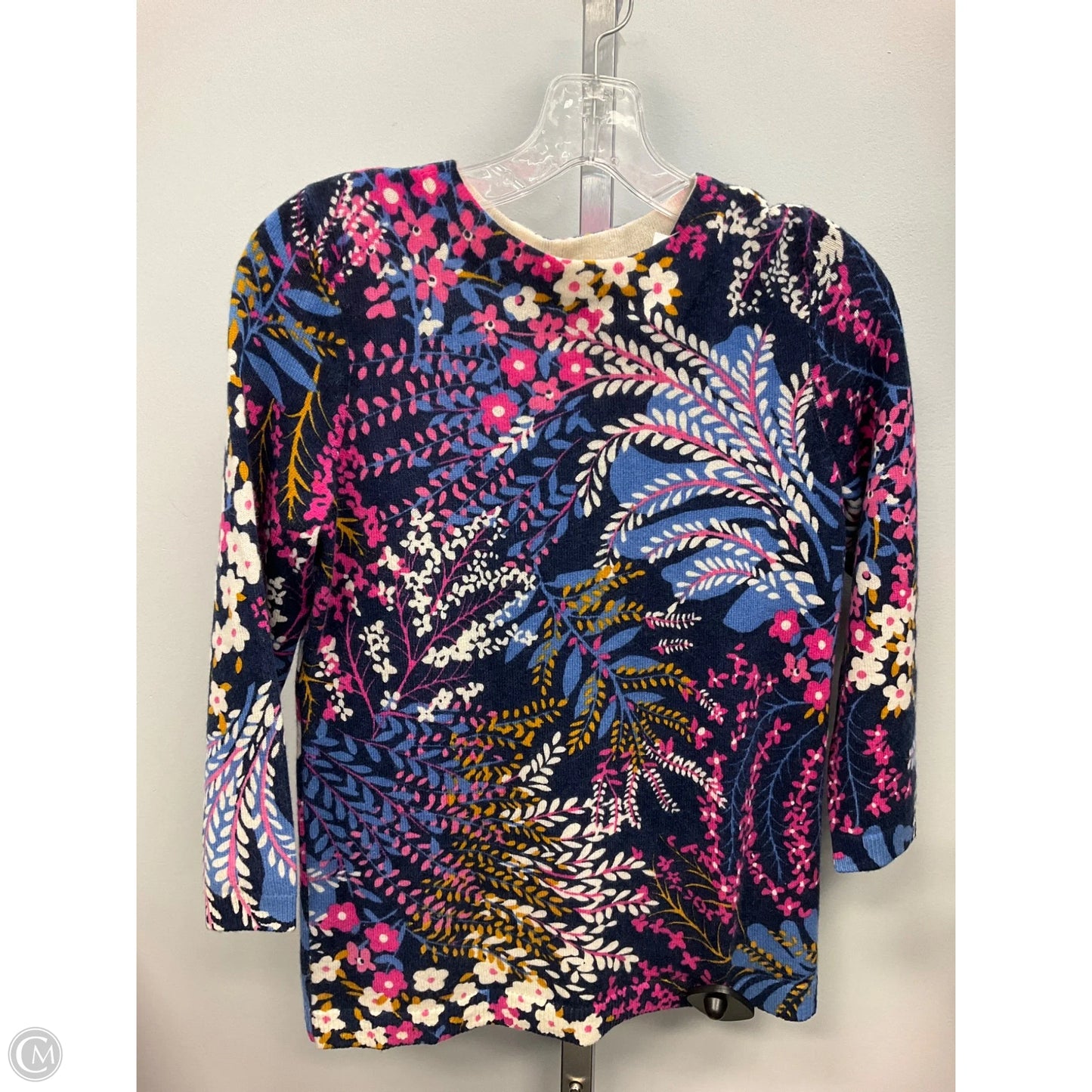 Sweater Cashmere By Talbots In Floral Print, Size: Sp