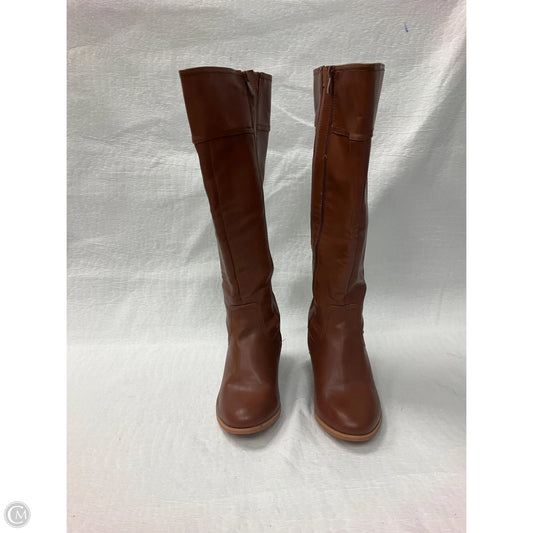 Boots Knee Heels By Torrid In Brown, Size: 7.5