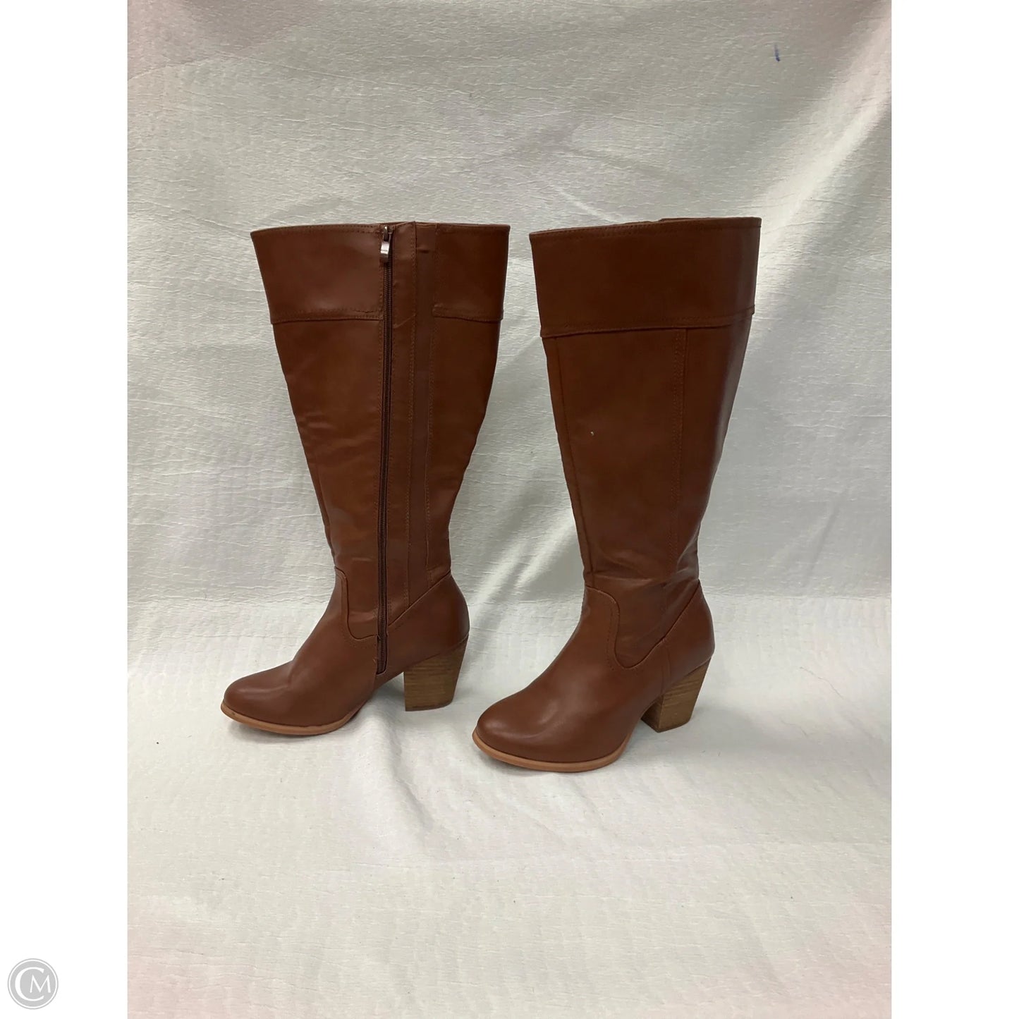 Boots Knee Heels By Torrid In Brown, Size: 7.5
