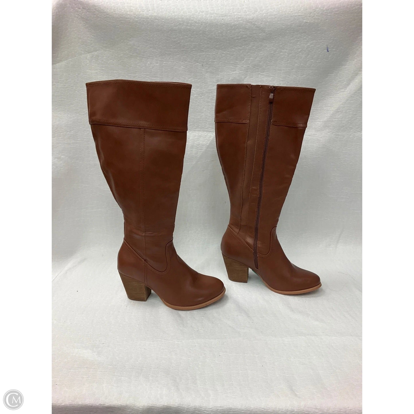 Boots Knee Heels By Torrid In Brown, Size: 7.5