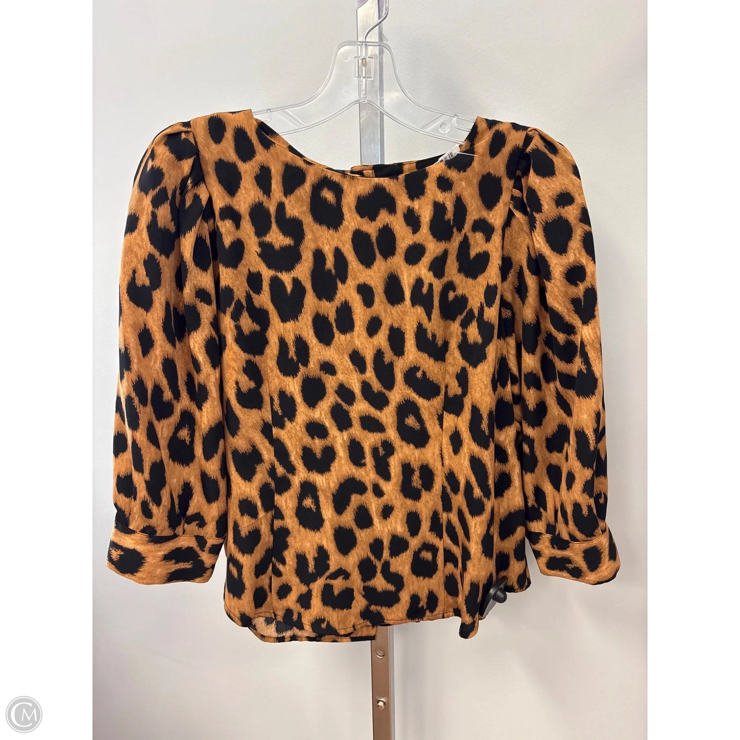 Top 3/4 Sleeve By Industry In Animal Print, Size: 6