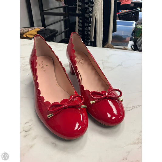 Shoes Designer By Kate Spade In Red, Size: 9