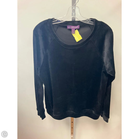 Top Long Sleeve By Gloria Vanderbilt In Black, Size: M