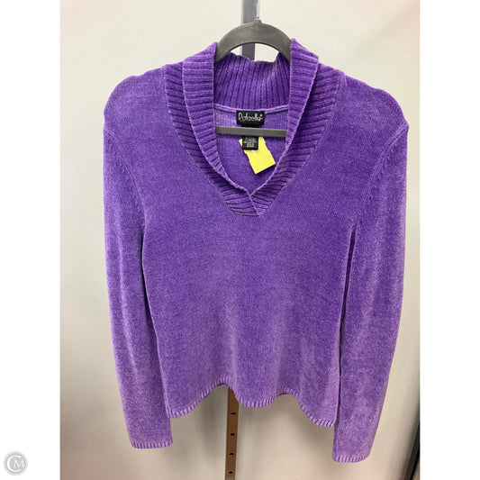 Top Long Sleeve By Rafaella In Purple, Size: L