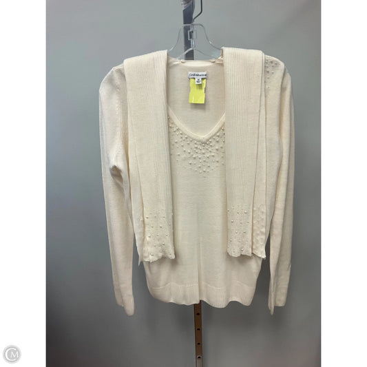 Sweater By Croft And Barrow In Cream, Size: M