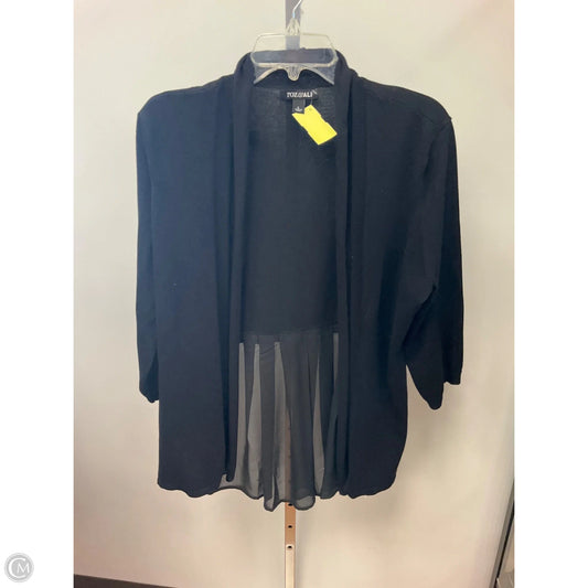Sweater Cardigan By Roz And Ali In Black, Size: L