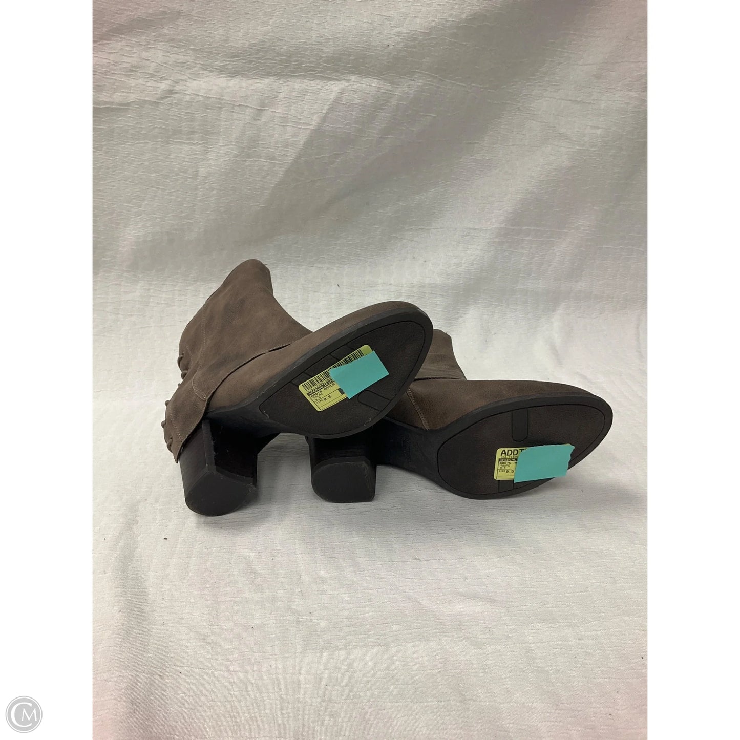 Boots Ankle Heels By Fergalicious In Taupe, Size: 9.5