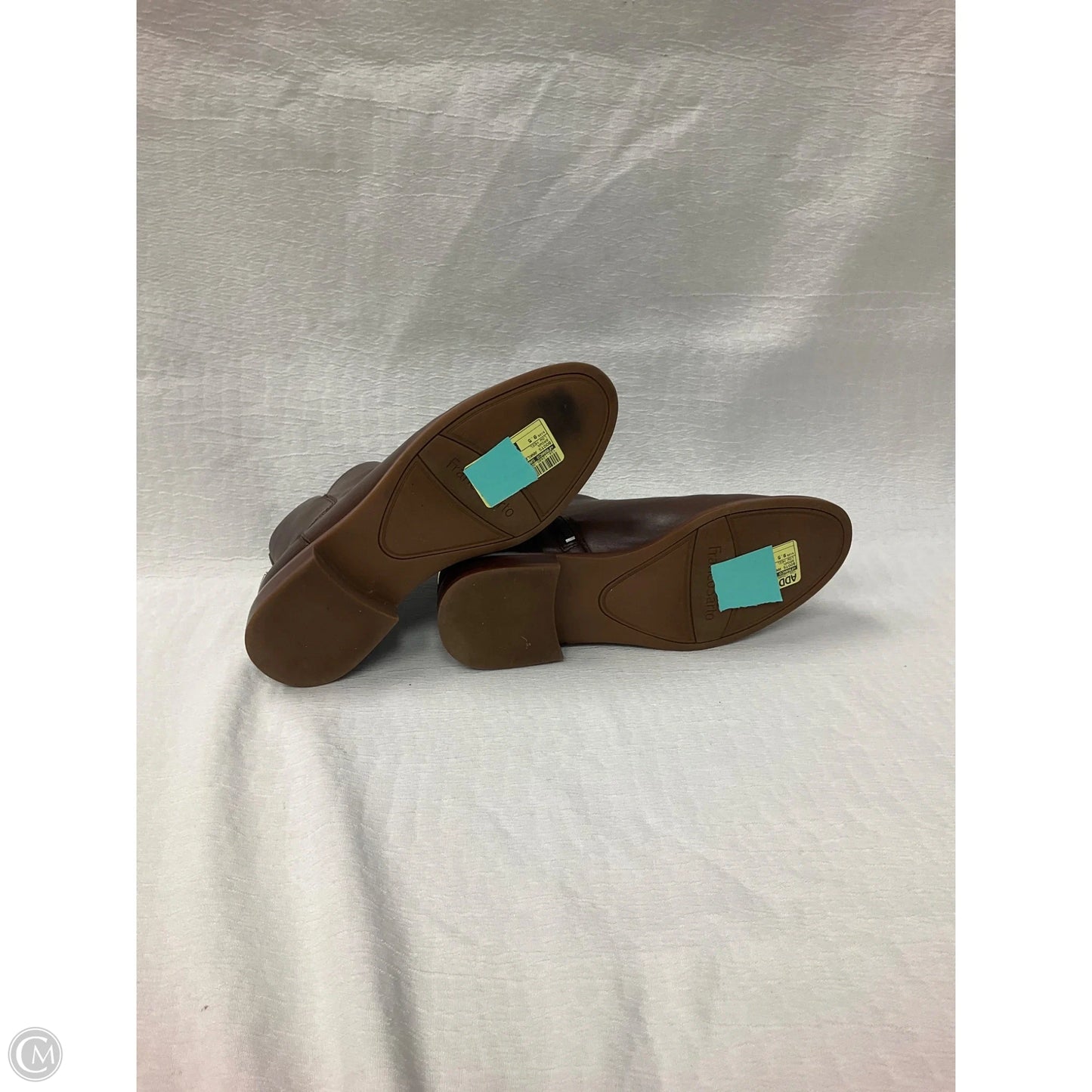 Boots Ankle Heels By Franco Sarto In Brown, Size: 9.5