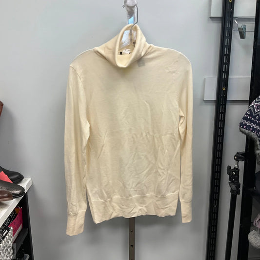 Top Long Sleeve By J. Crew In Cream, Size: M