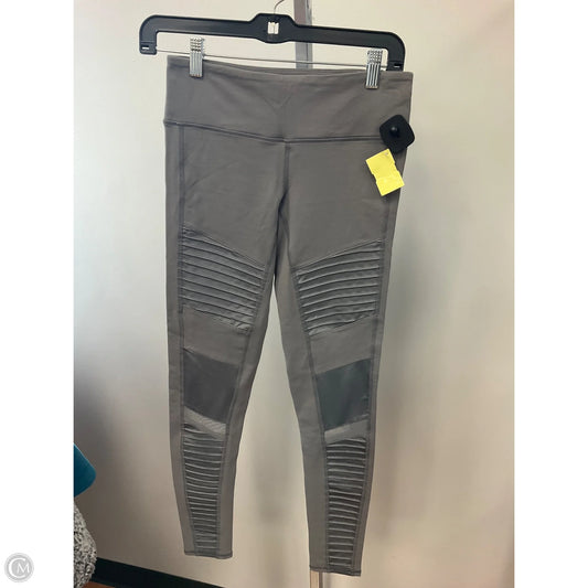 Athletic Leggings By Alo In Grey, Size: S