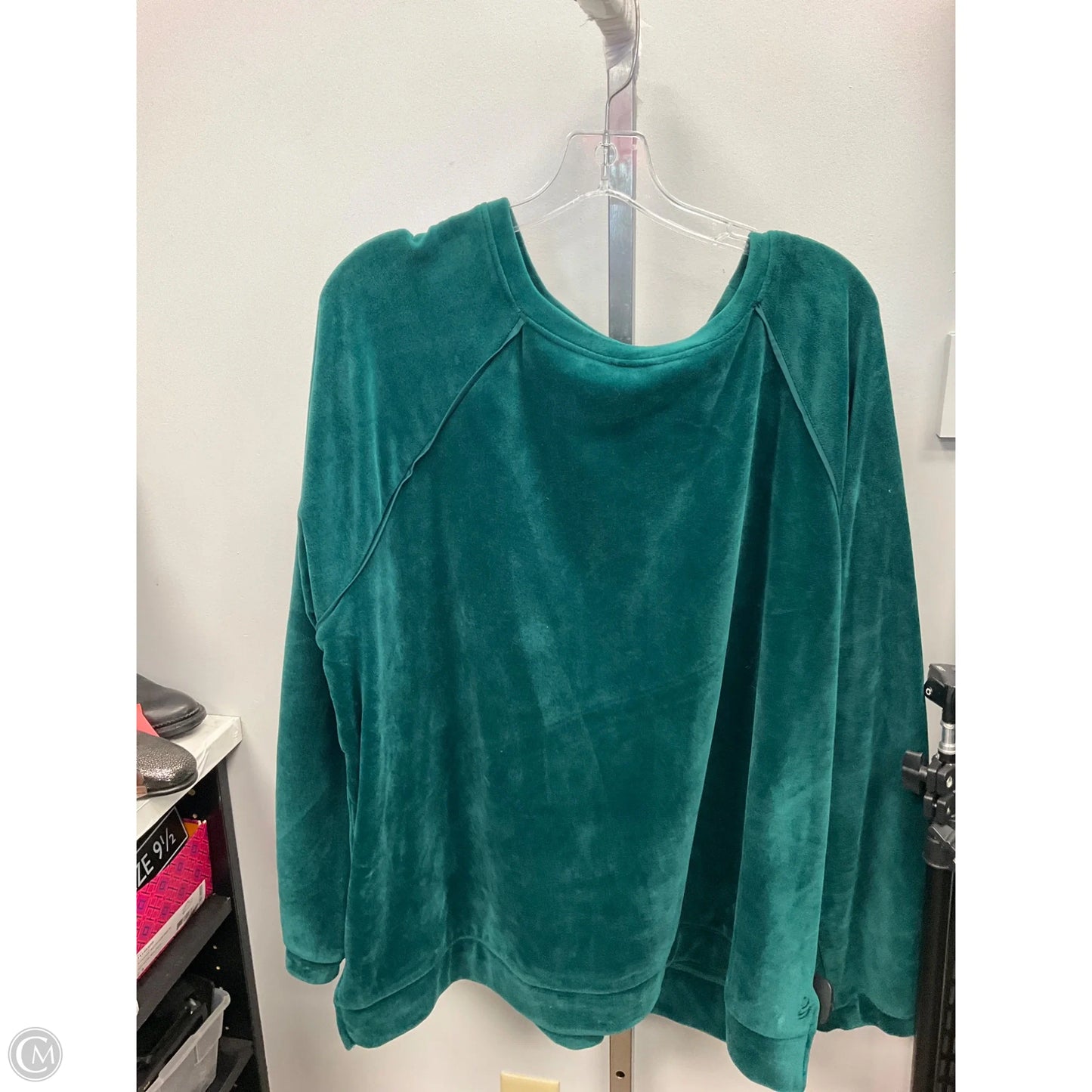 Top Long Sleeve By Cuddl Duds In Green, Size: 2x