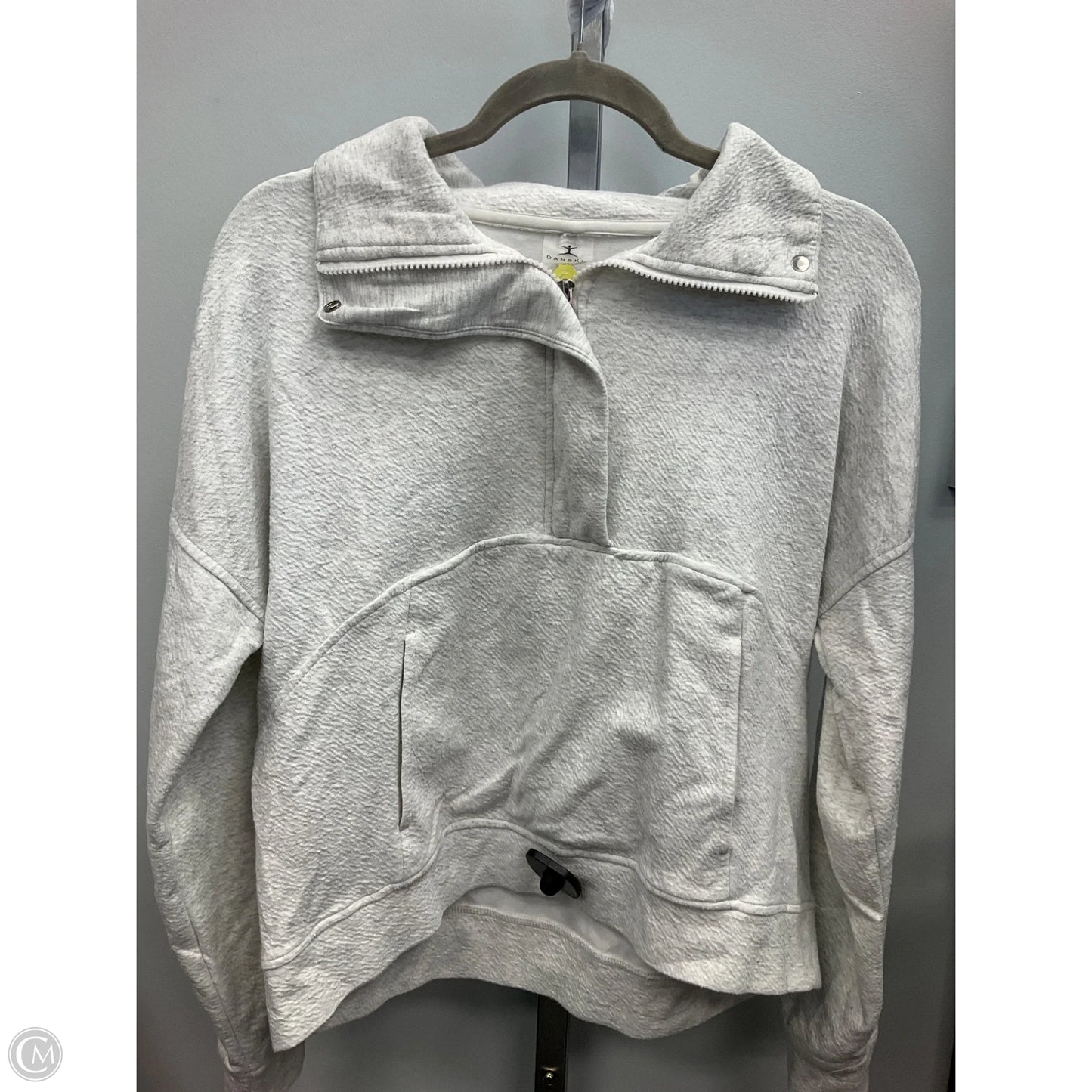Top Long Sleeve By Danskin In Grey, Size: S