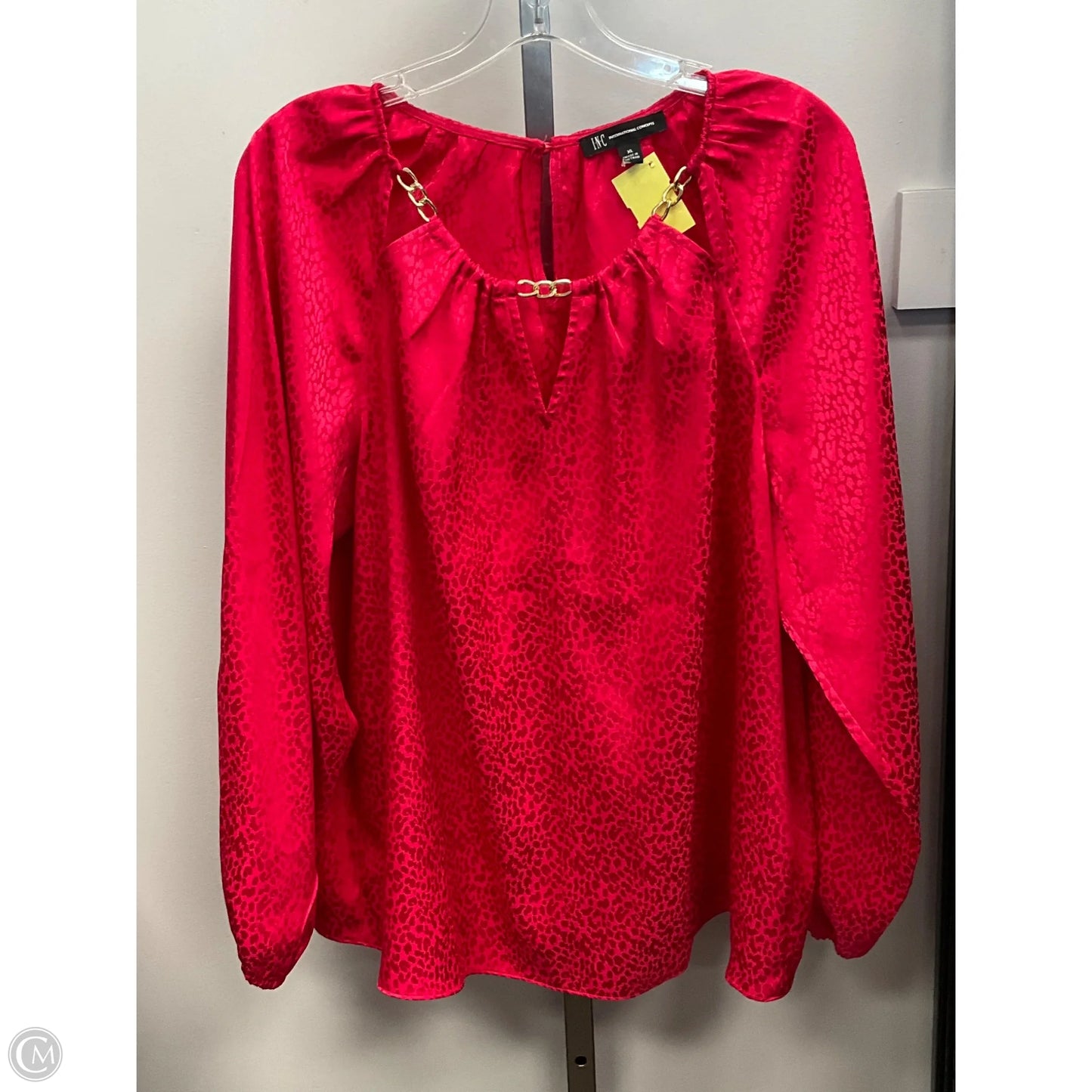Top Long Sleeve By Inc In Pink, Size: Xl