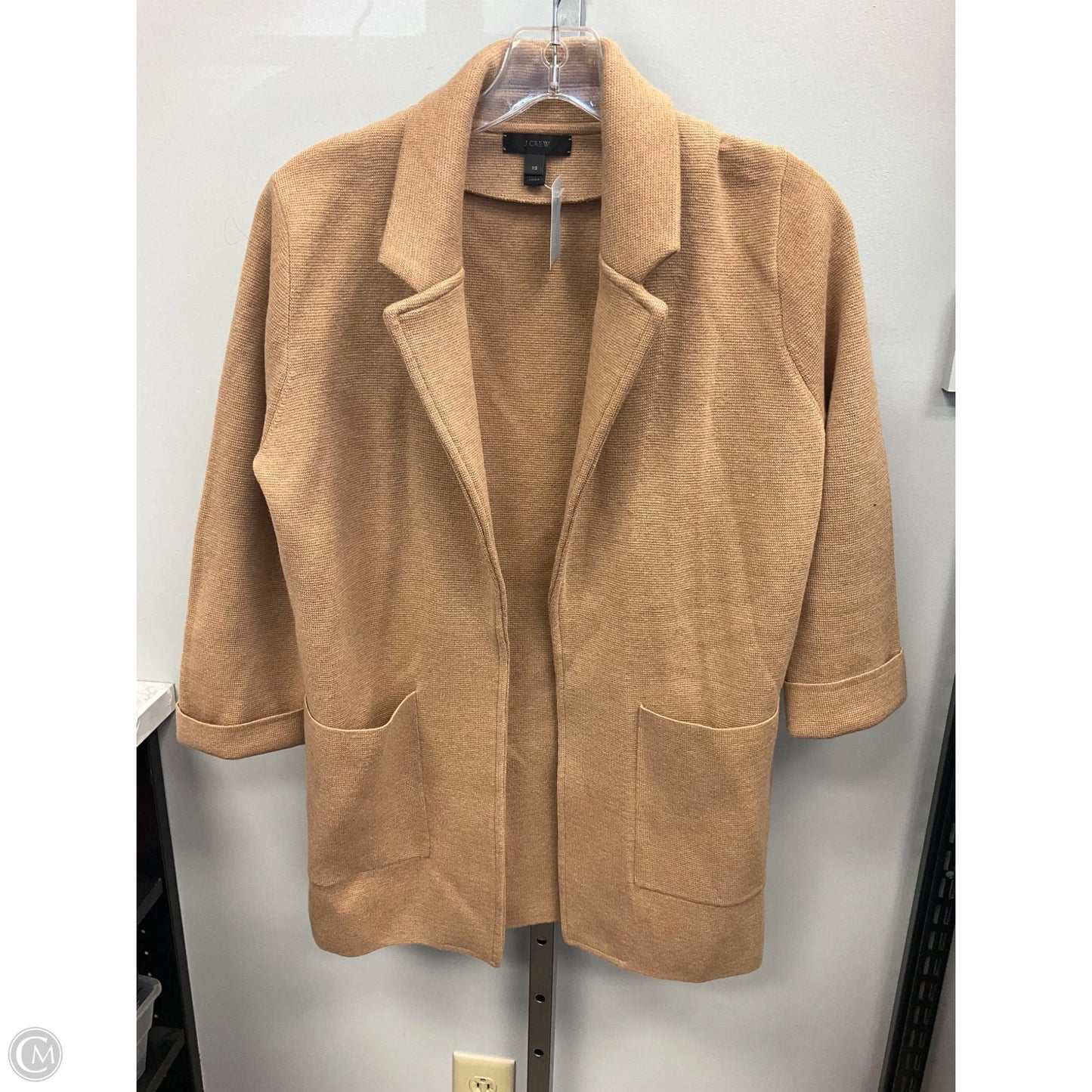 Sweater Cardigan By J. Crew In Tan, Size: Xs