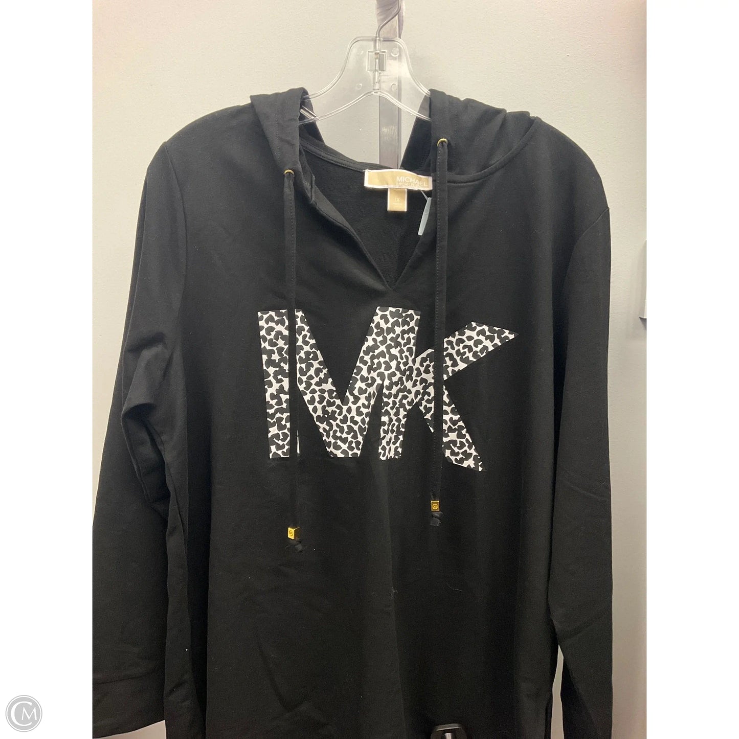 Top Long Sleeve By Michael By Michael Kors In Black, Size: 1x