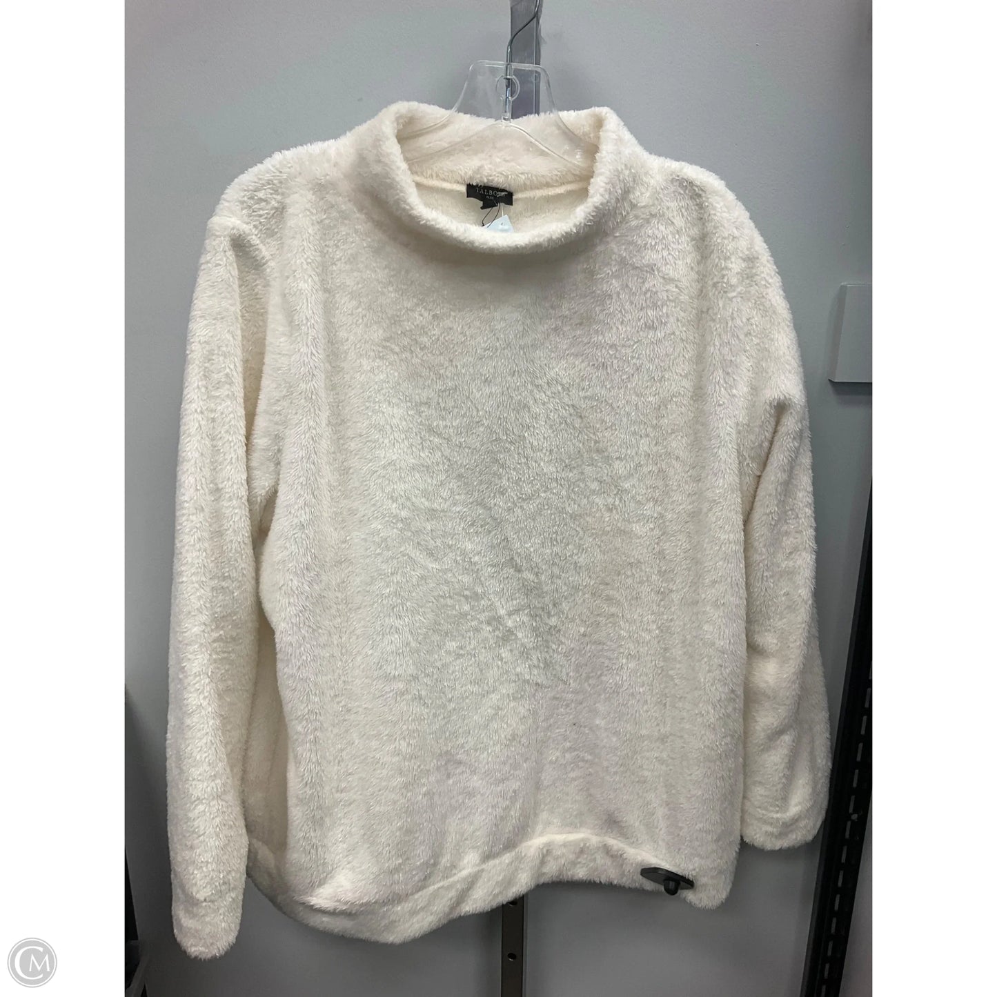 Top Long Sleeve By Talbots In Ivory, Size: 1x