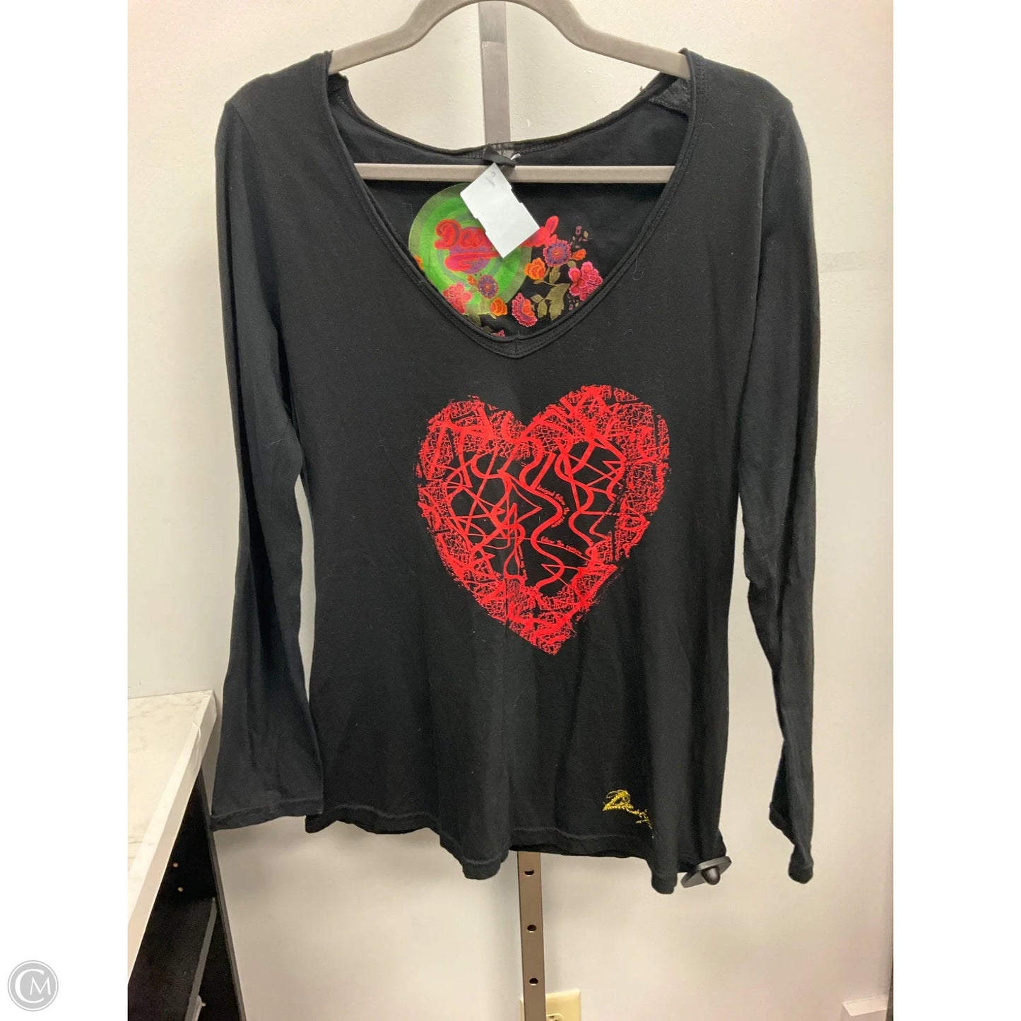 Top Long Sleeve By Desigual In Multi-colored, Size: Xl