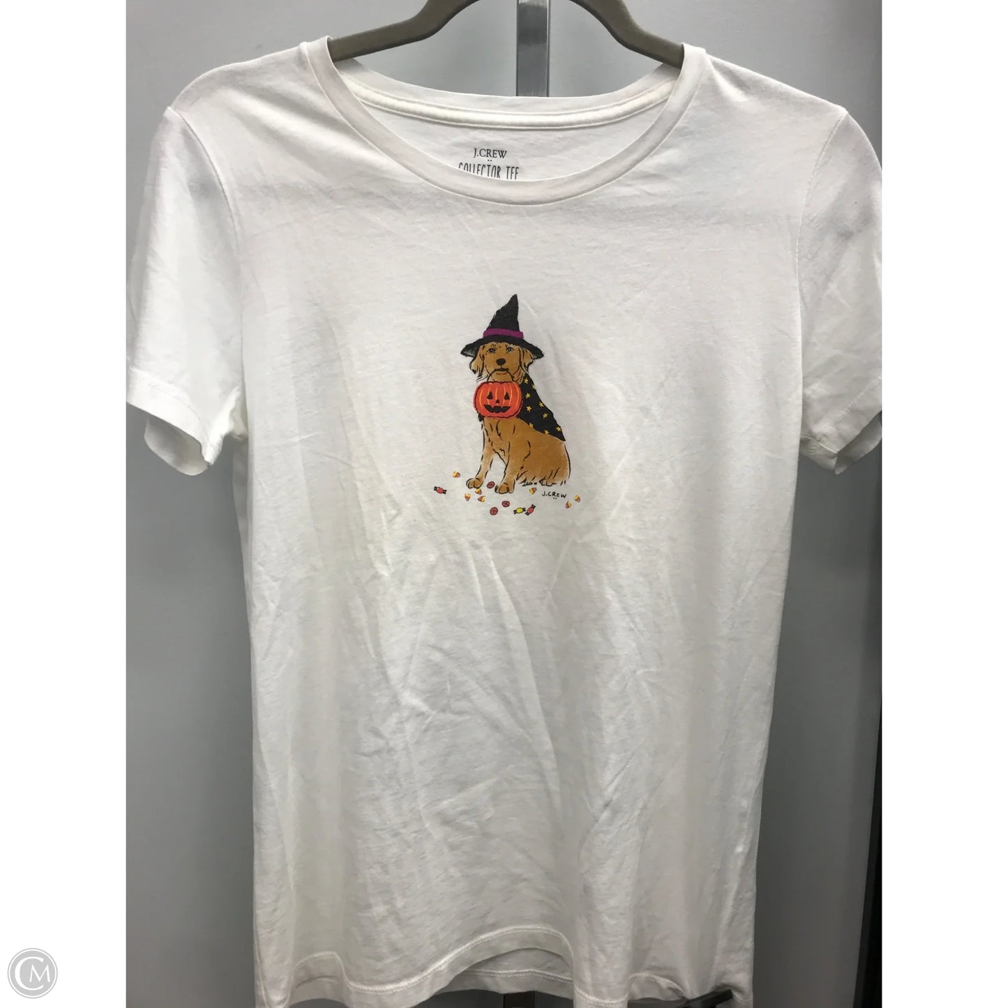 Top Short Sleeve Basic By J. Crew In Cream, Size: S