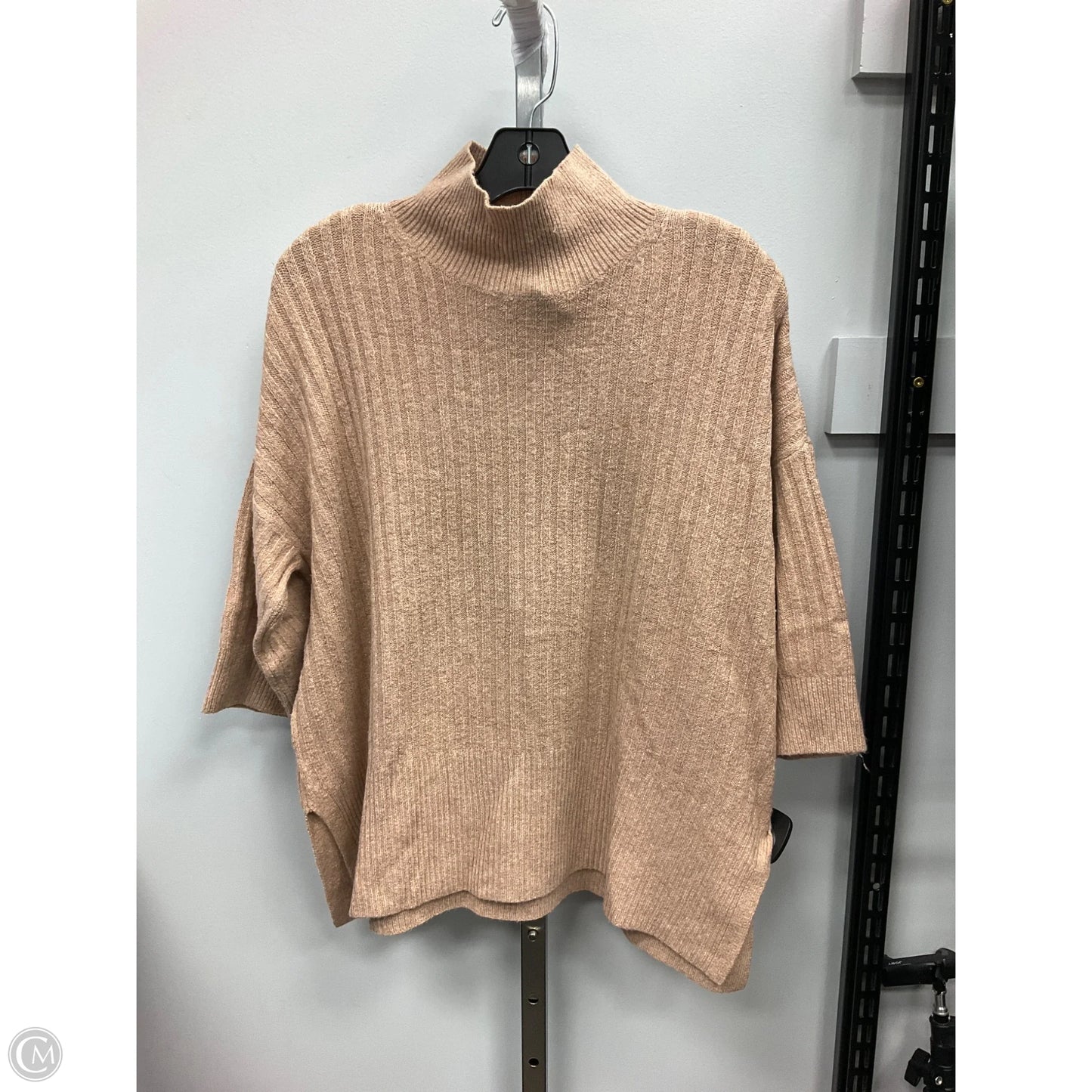 Sweater Short Sleeve By Loft In Peach, Size: Xs