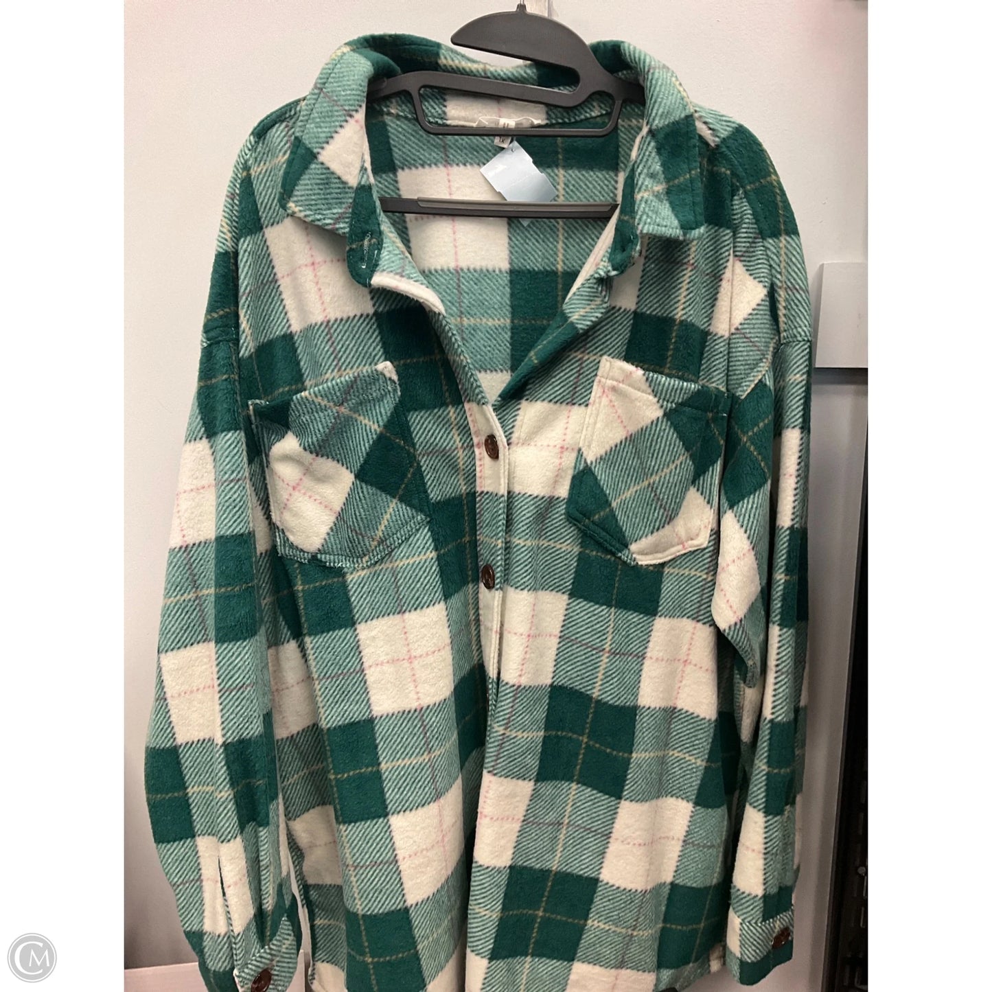 Jacket Shirt By Maurices In Plaid Pattern, Size: 1x