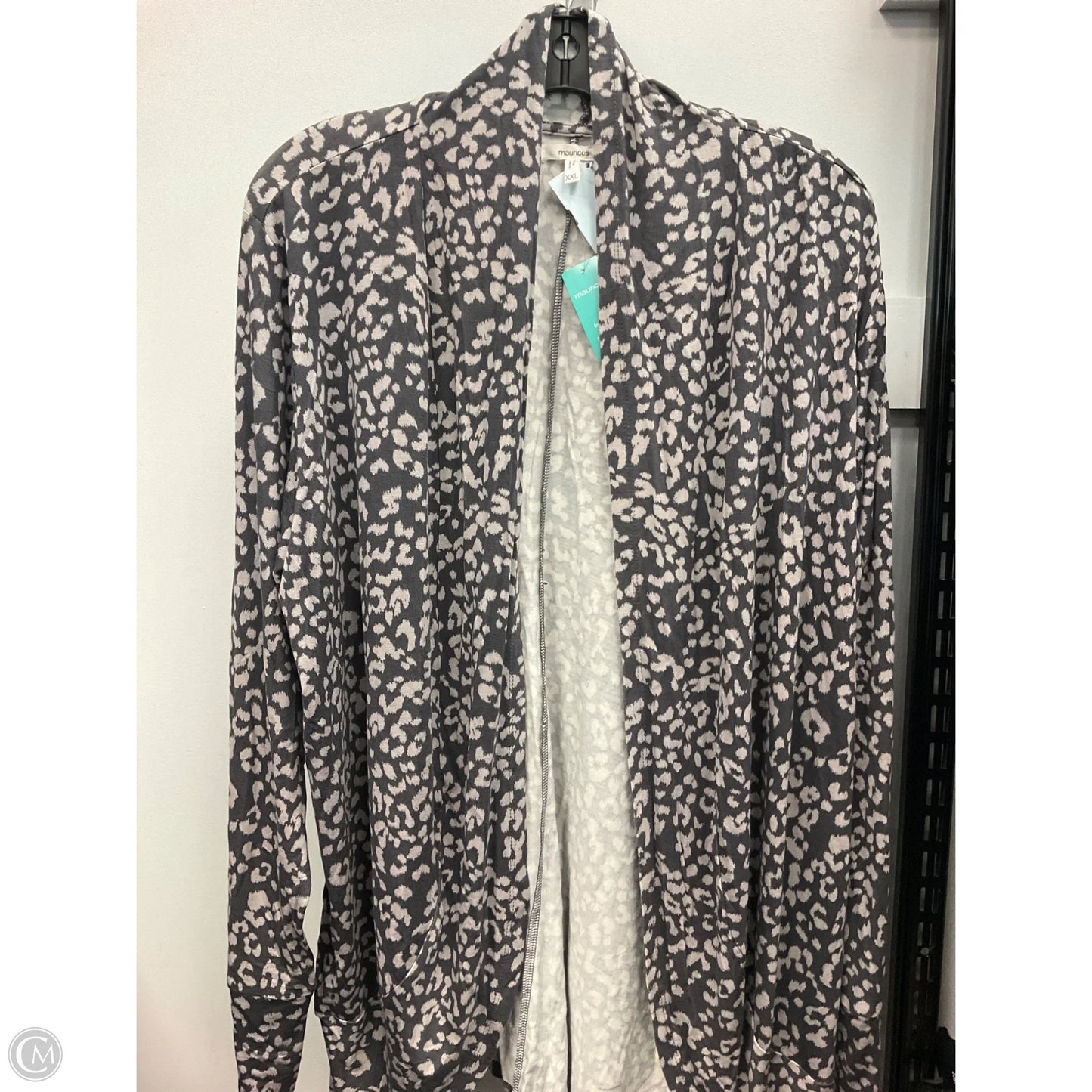 Cardigan By Maurices In Animal Print, Size: Xxl