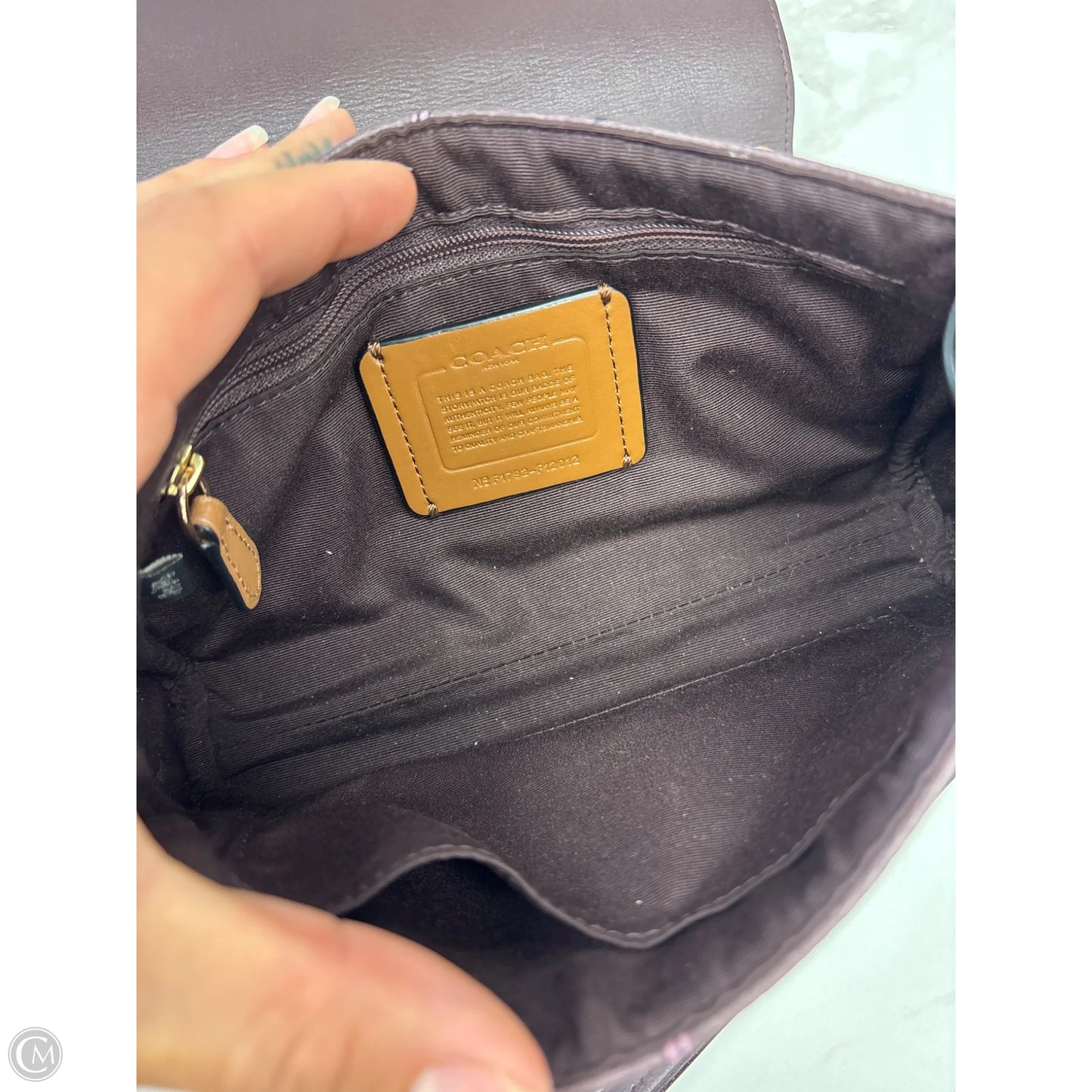 Crossbody Designer By Coach, Size: Medium
