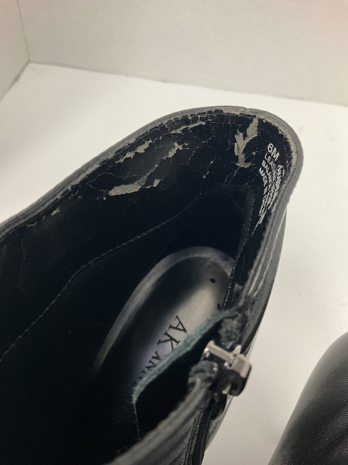 Boots Ankle Heels By Anne Klein In Black, Size: 6