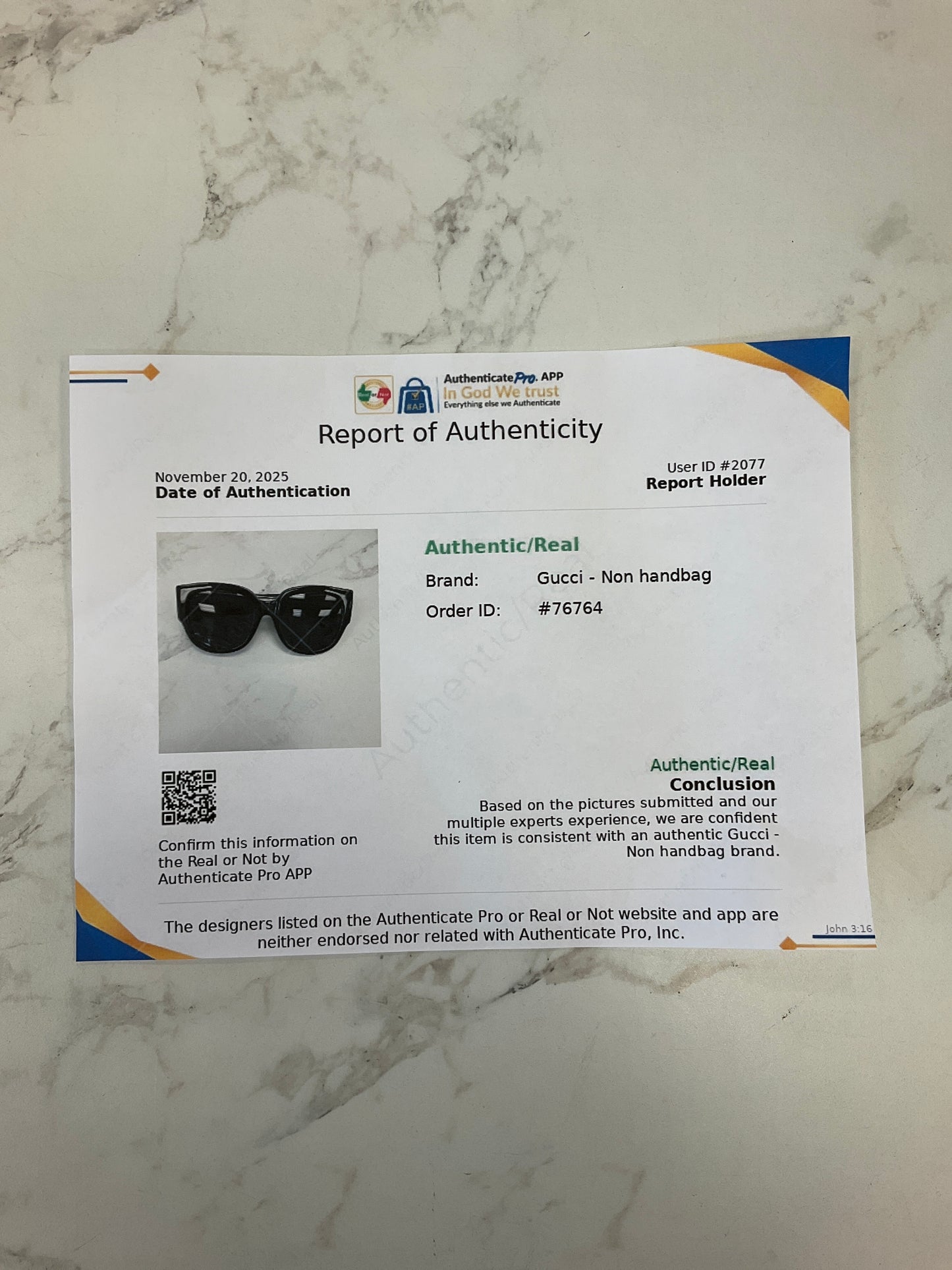 Sunglasses Luxury Designer By Gucci