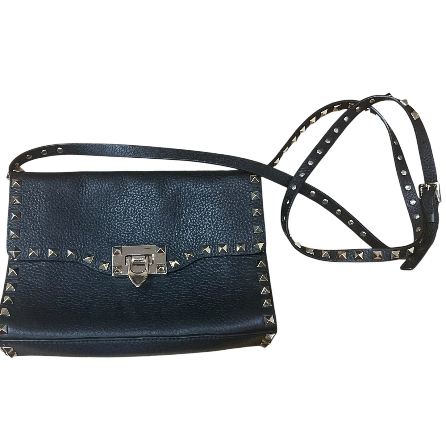 Handbag Luxury Designer By Valentino-Garavani In Black, Size:Small