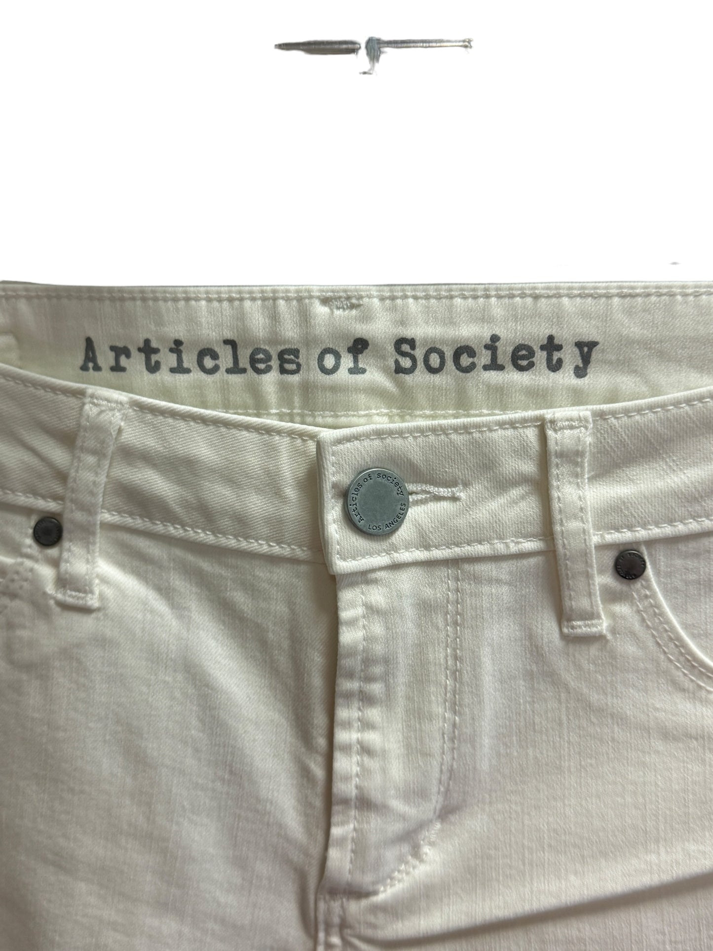 White Denim Jeans Skinny Articles Of Society, Size 2