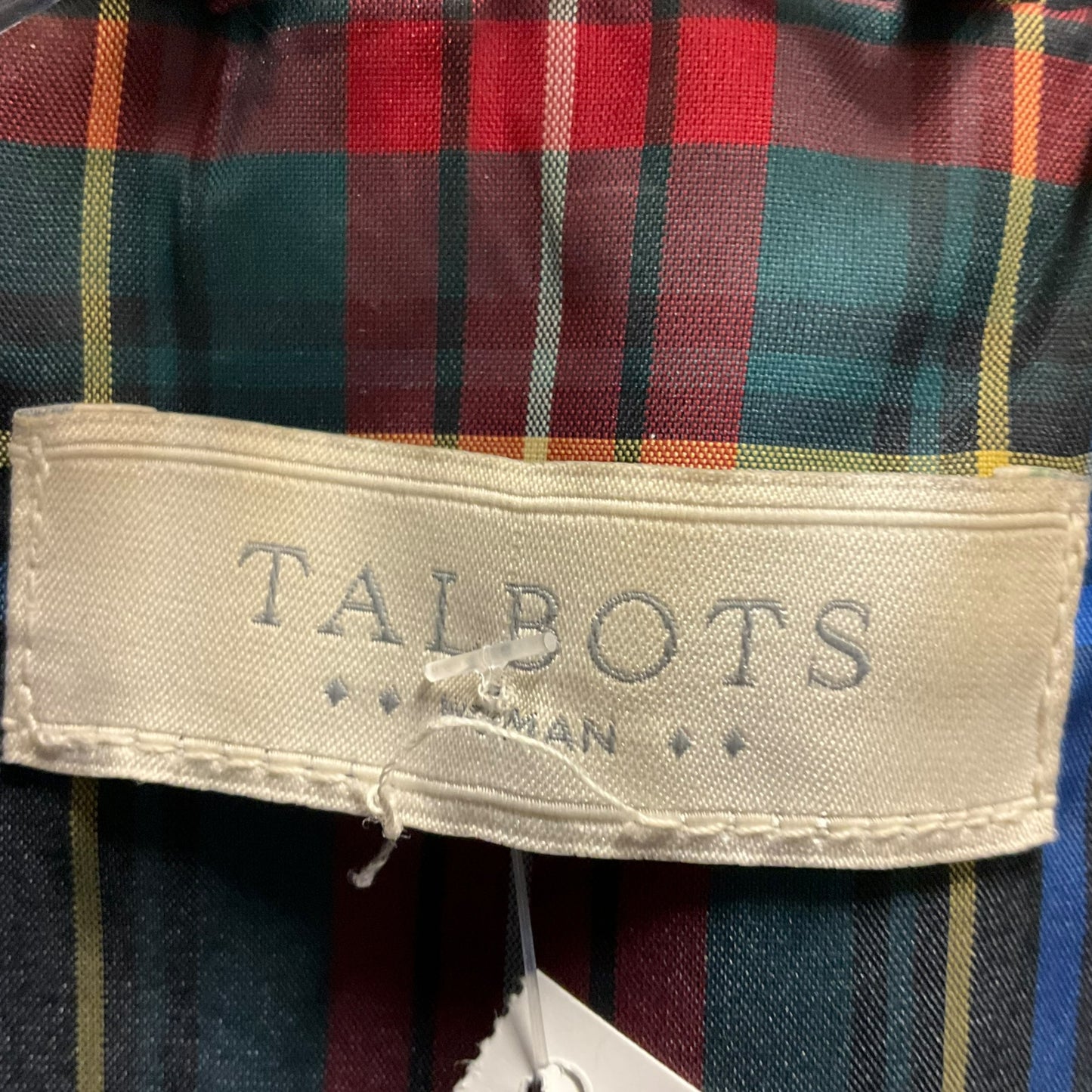 Vest Puffer & Quilted By Talbots In Plaid Pattern, Size: 1x