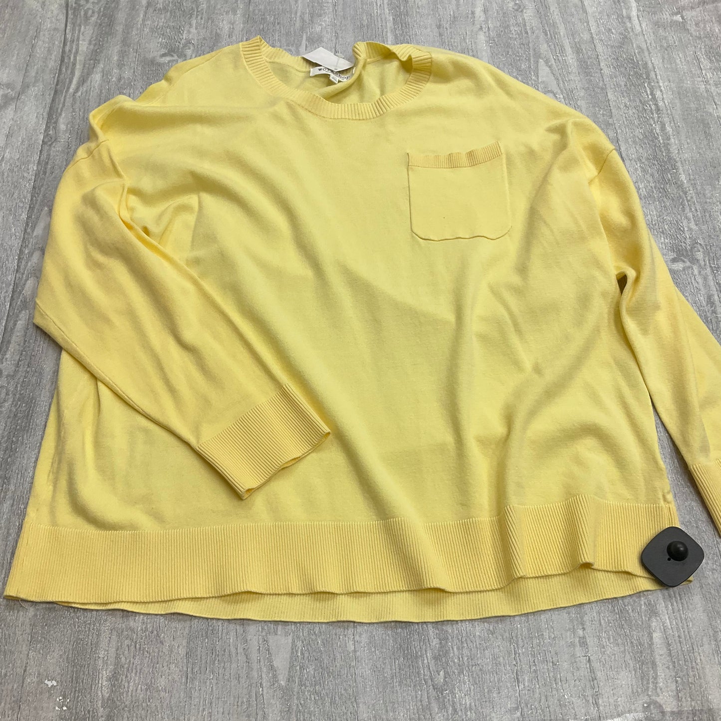 Sweater By Workshop In Yellow, Size: L