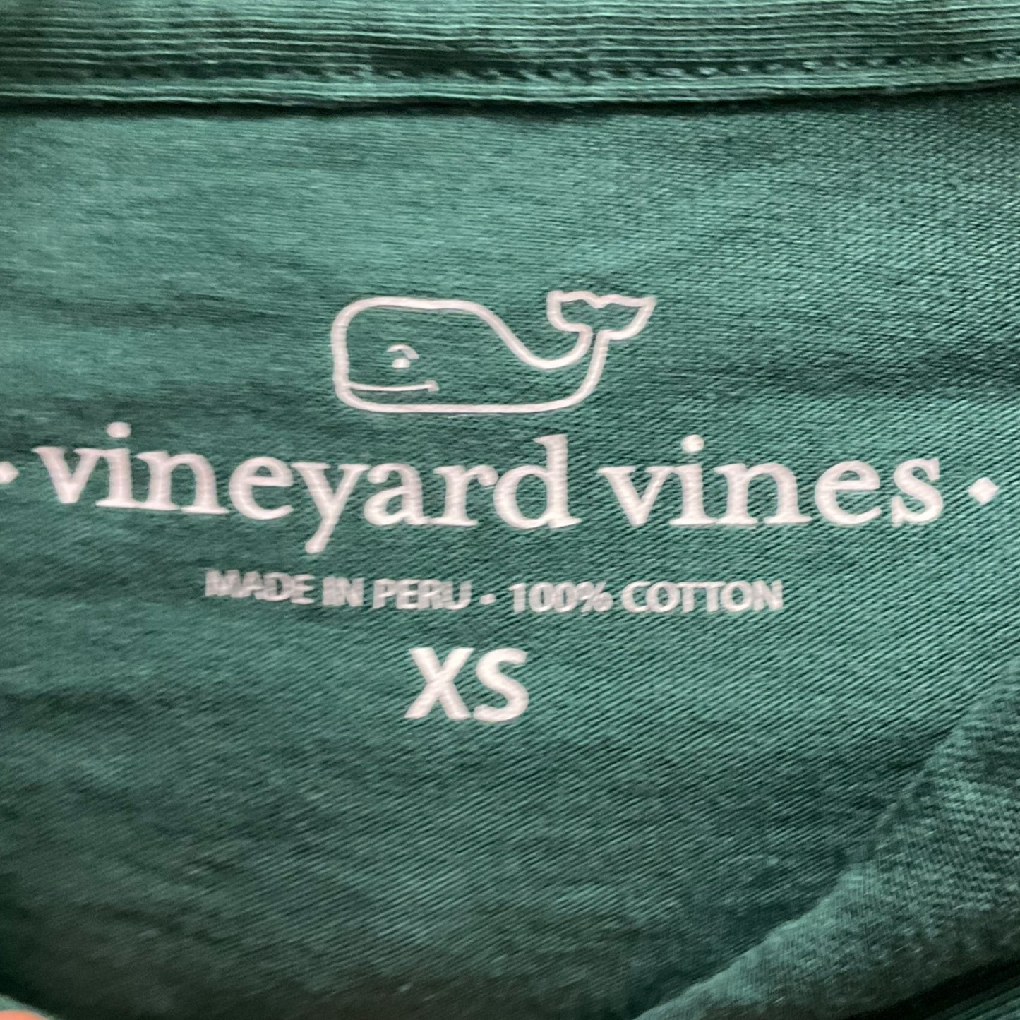 Top Long Sleeve By Vineyard Vines In Green, Size: Xs