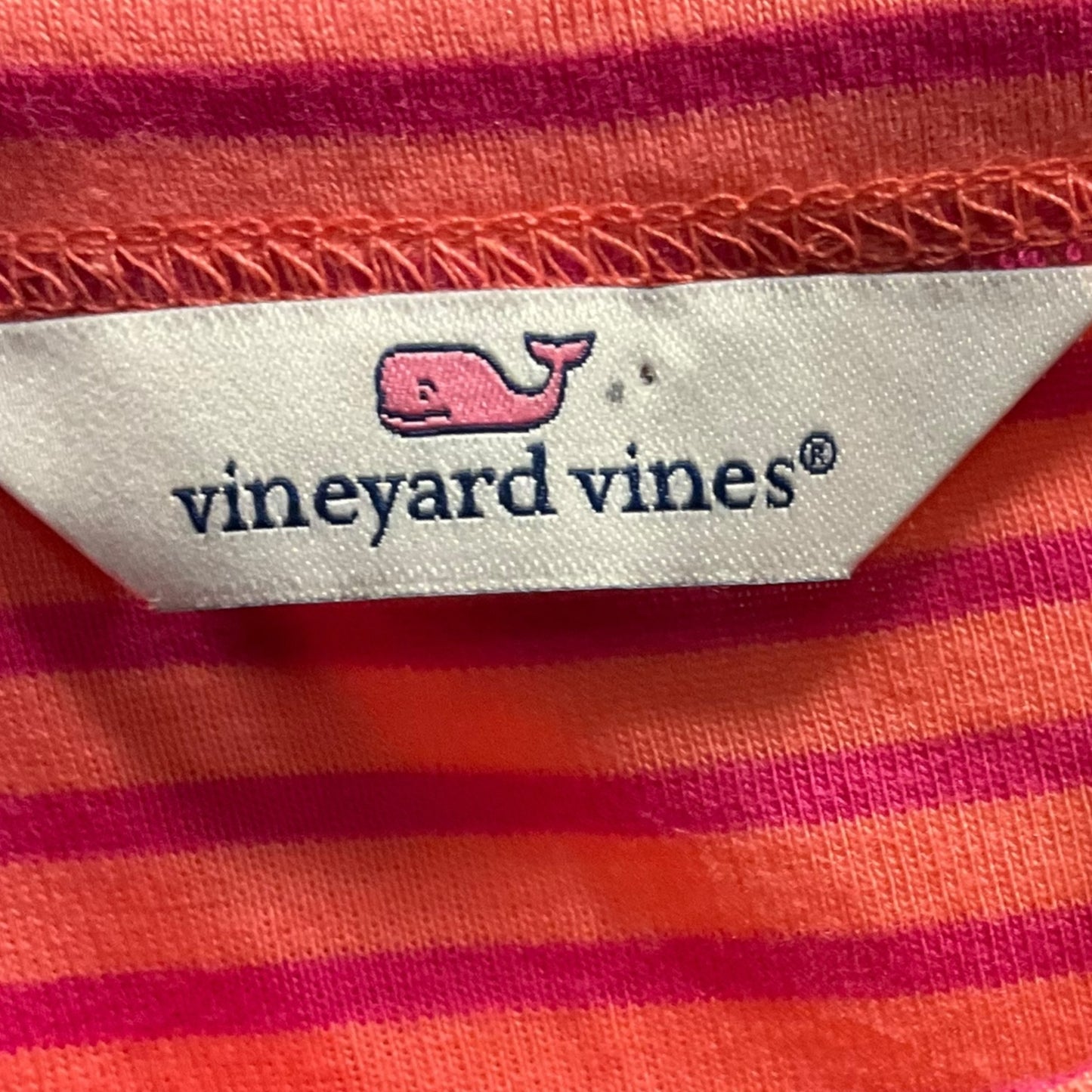 Top Long Sleeve By Vineyard Vines In Orange & Pink, Size: Xs