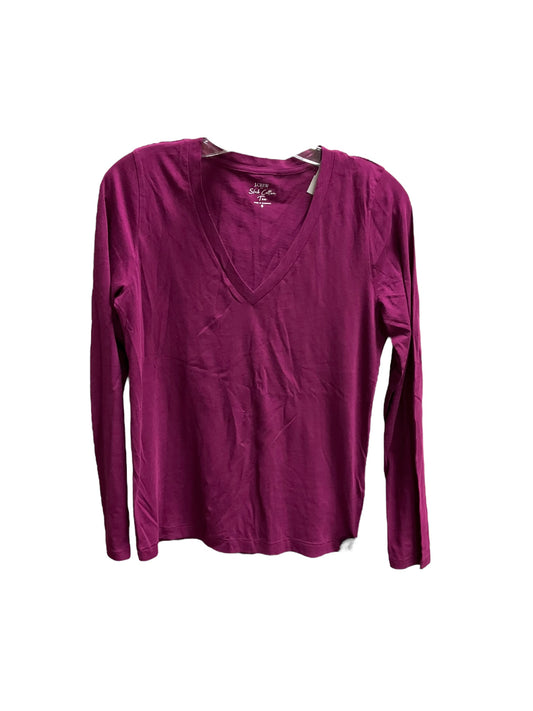 Top Long Sleeve By J. Crew In Purple, Size: S