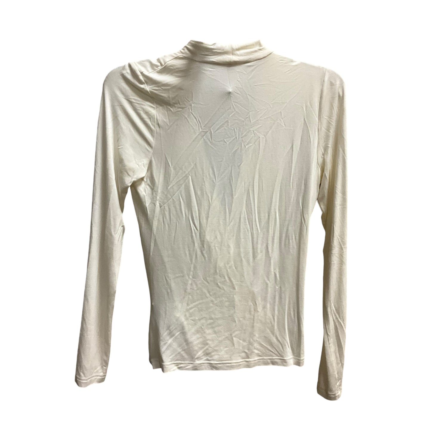 Top Long Sleeve By Banana Republic In Cream, Size: S