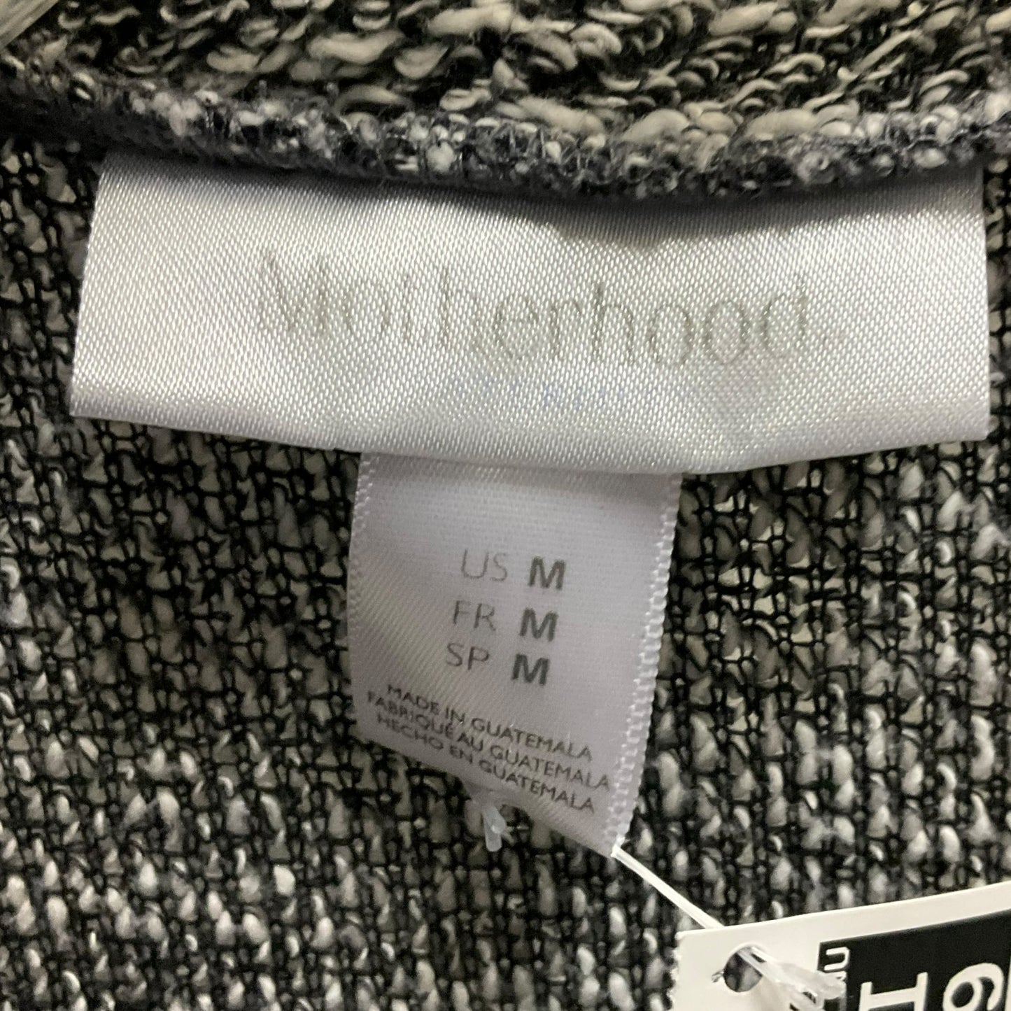 Sweater Cardigan By Motherhood In Black & White, Size: M