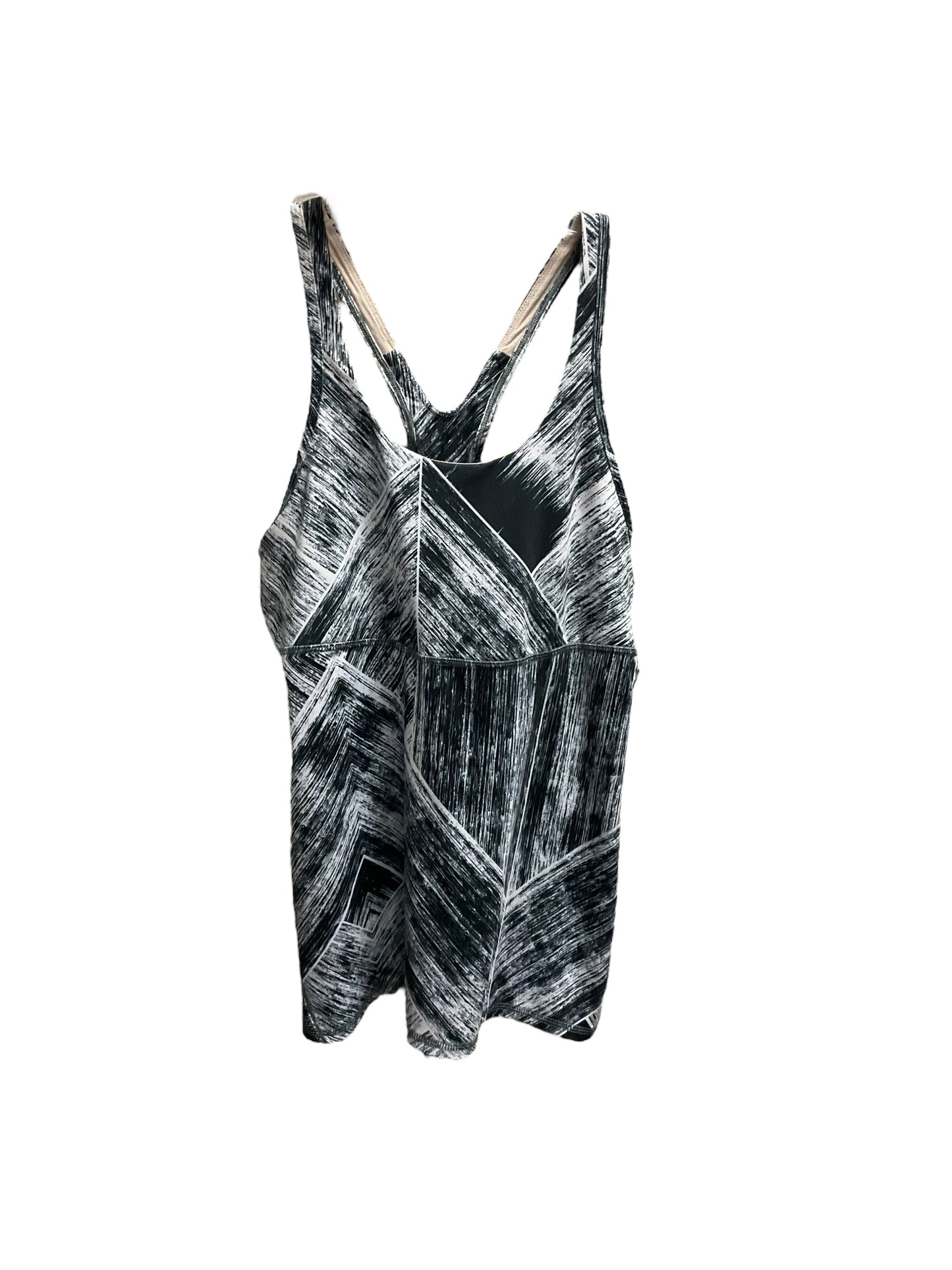 Athletic Tank Top By Lululemon In Black & White, Size: S