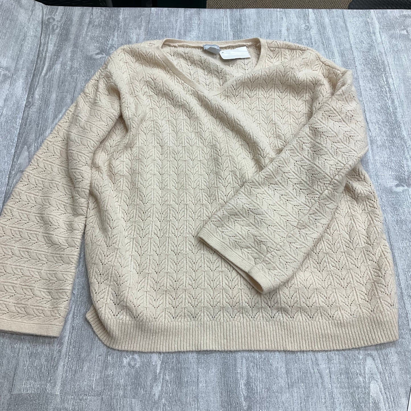 Sweater By Chicos In Cream, Size: M