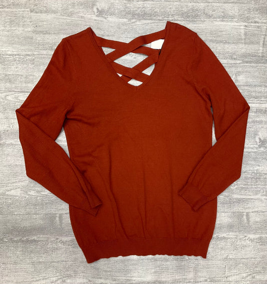 Sweater By Clothes Mentor In Orange, Size: M