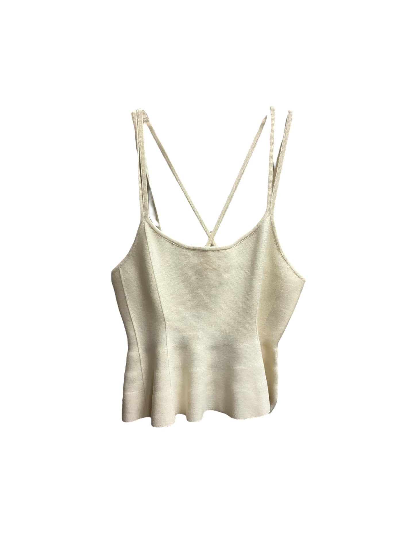 Top Sleeveless By Maeve In Cream, Size: M