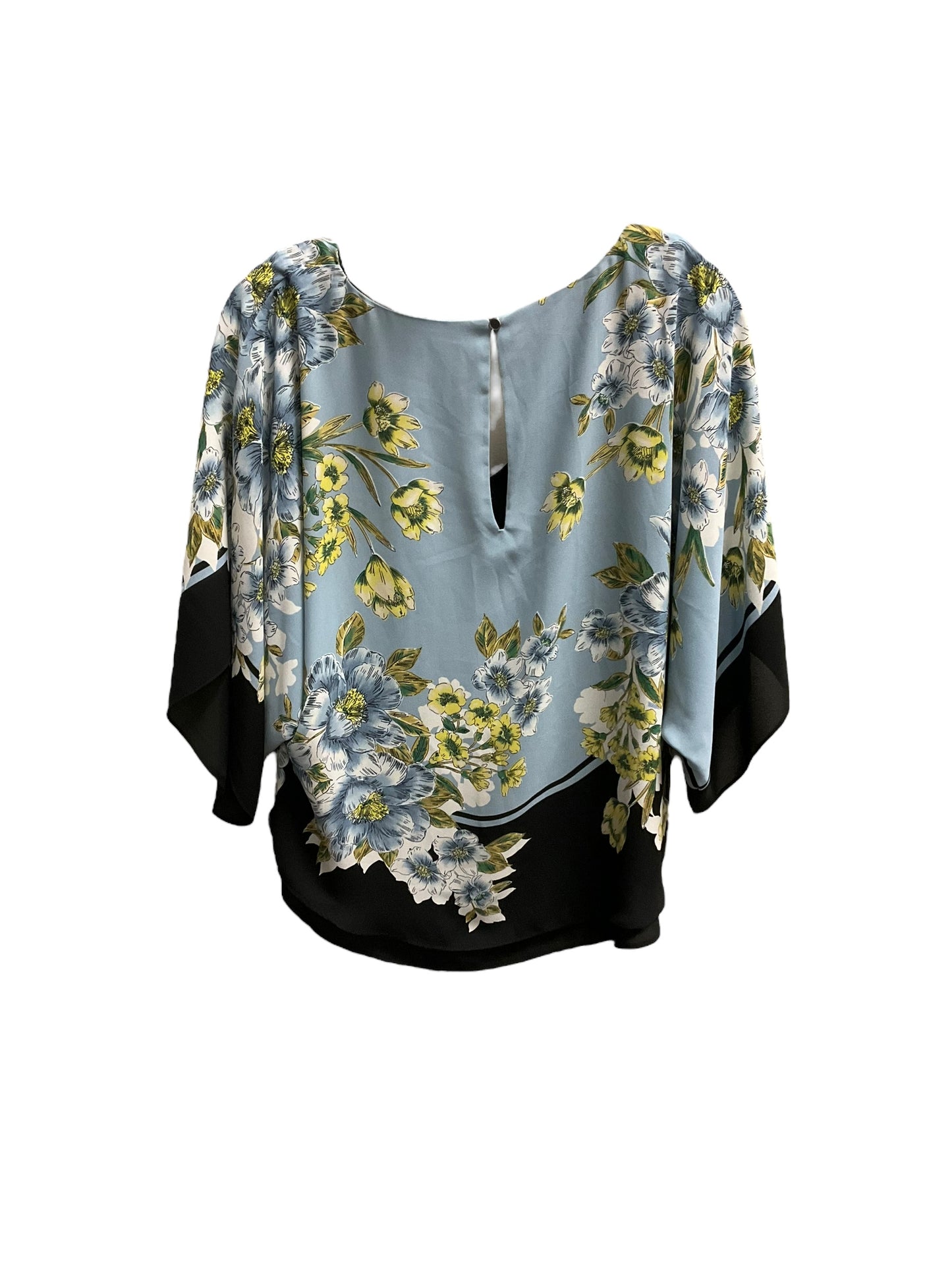 Top 3/4 Sleeve By White House Black Market In Floral Print, Size: S