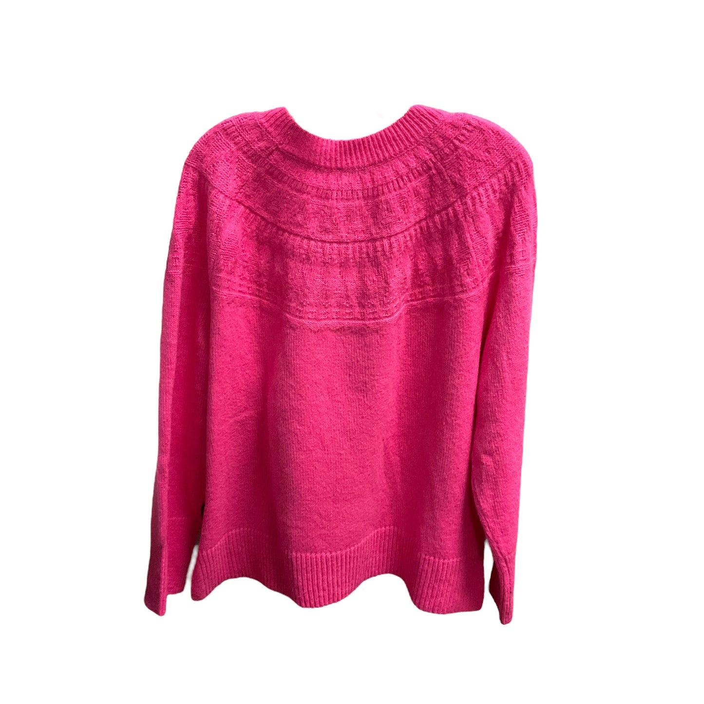 Sweater By Talbots In Pink, Size: Xl